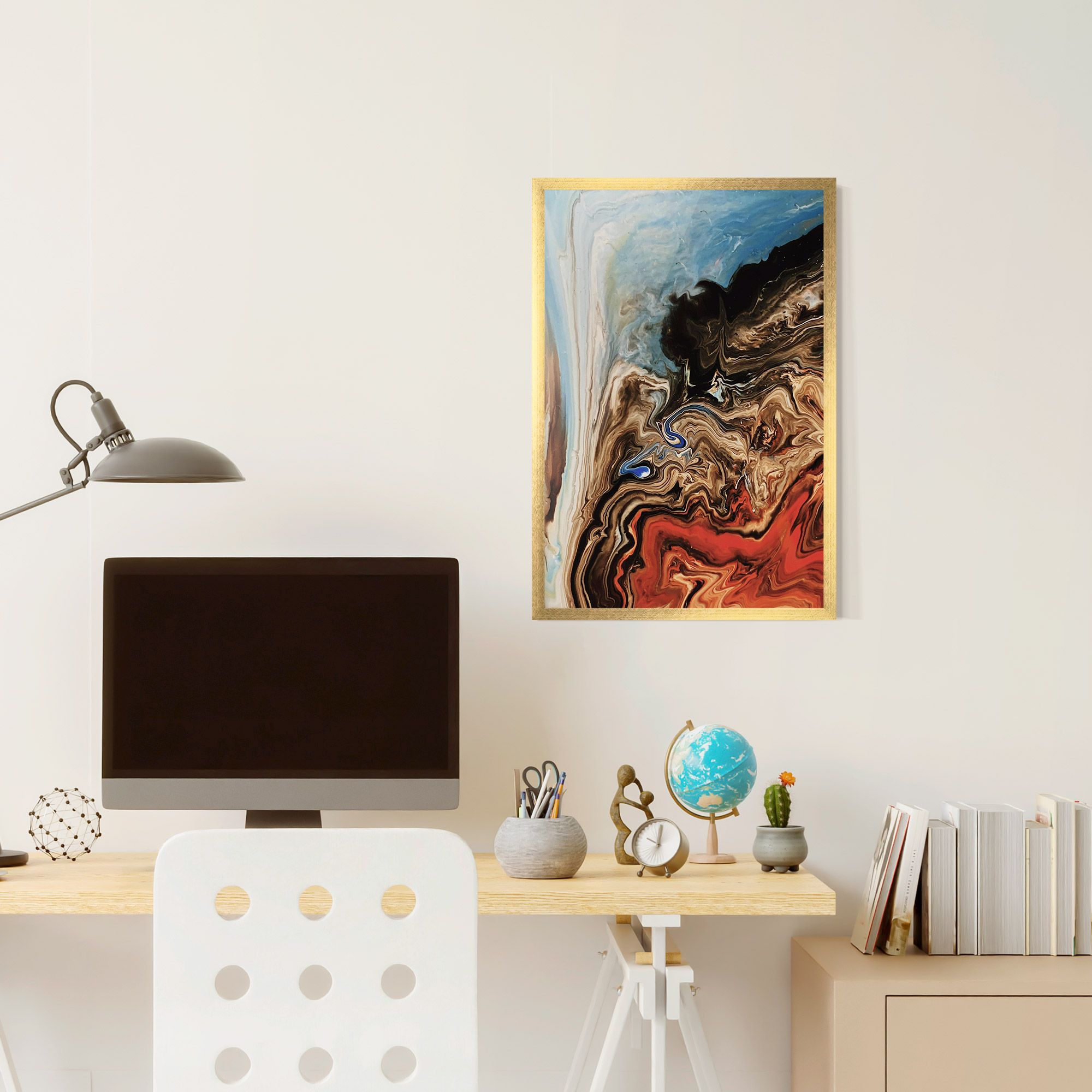 Abstract Waterfall mockup 6