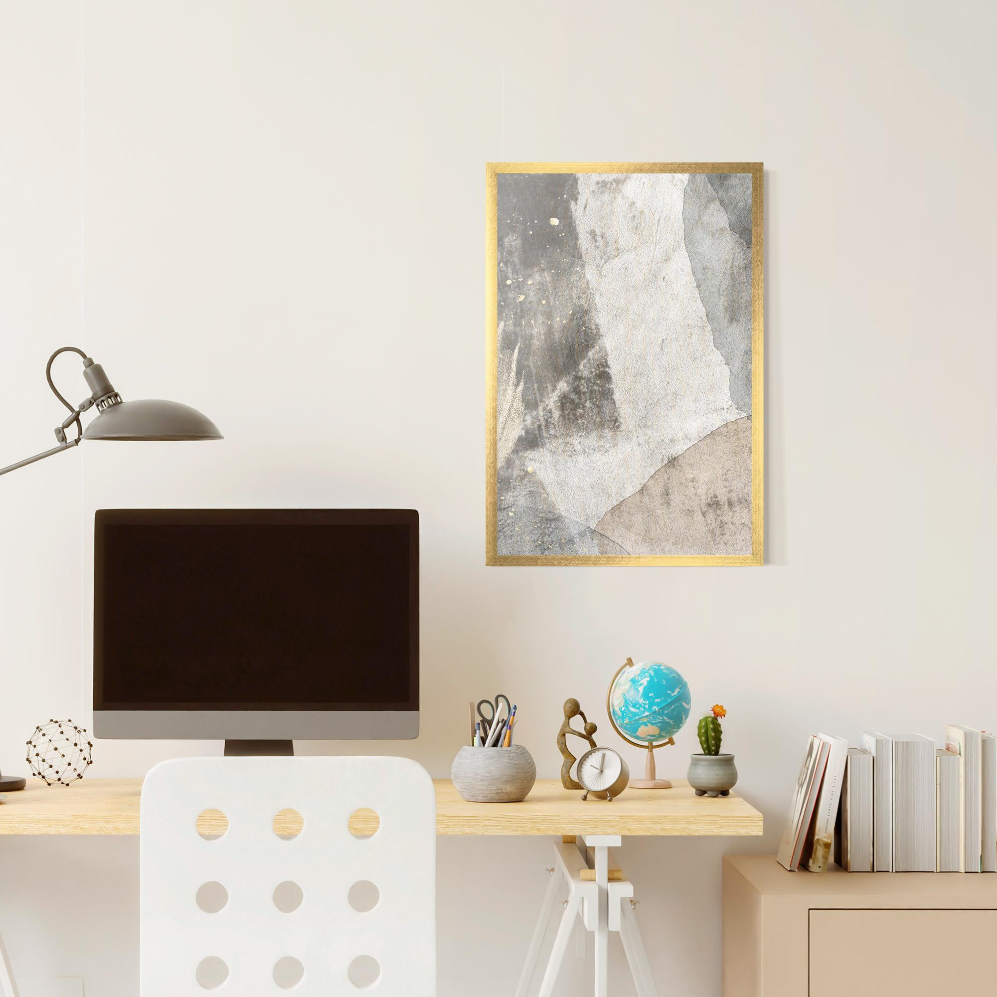 Poster Înrămat Light Cream Marble mockup 6