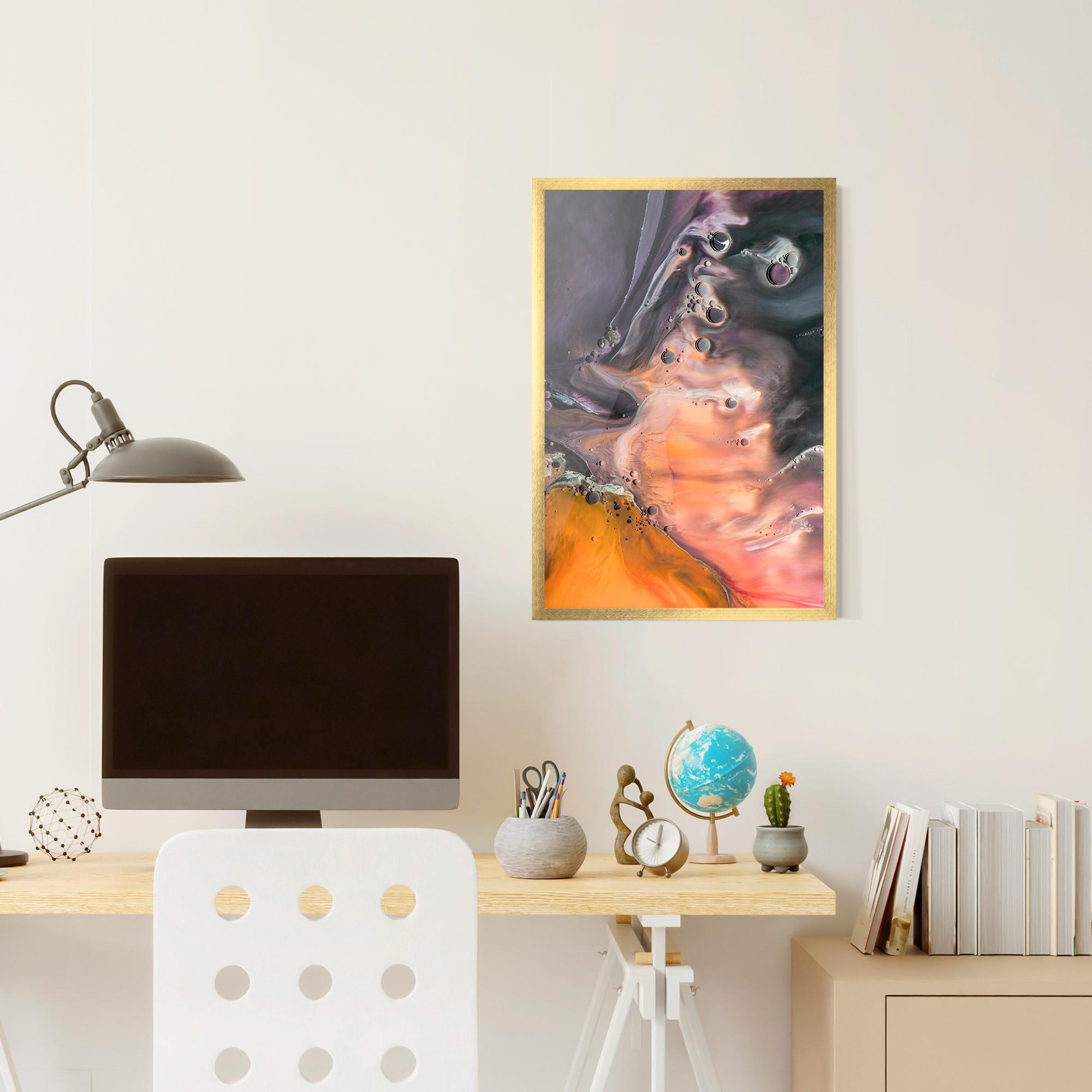 Poster Înrămat Orange Shades mockup 6