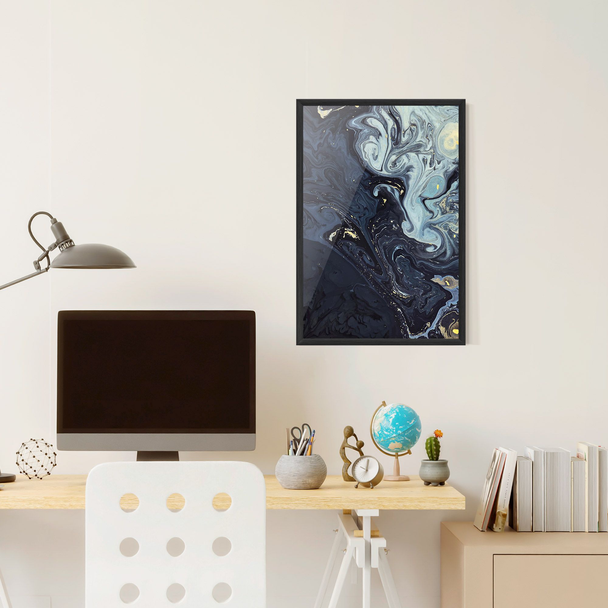 Dark Blue Painting mockup 6