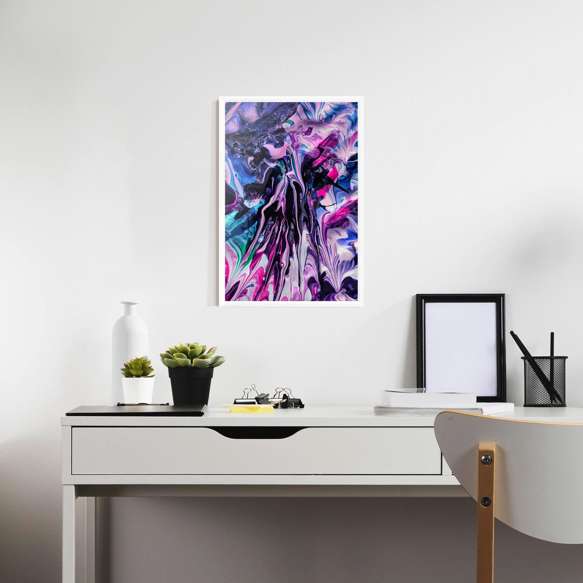 Poster Înrămat Abstract Rose Colours mockup 7