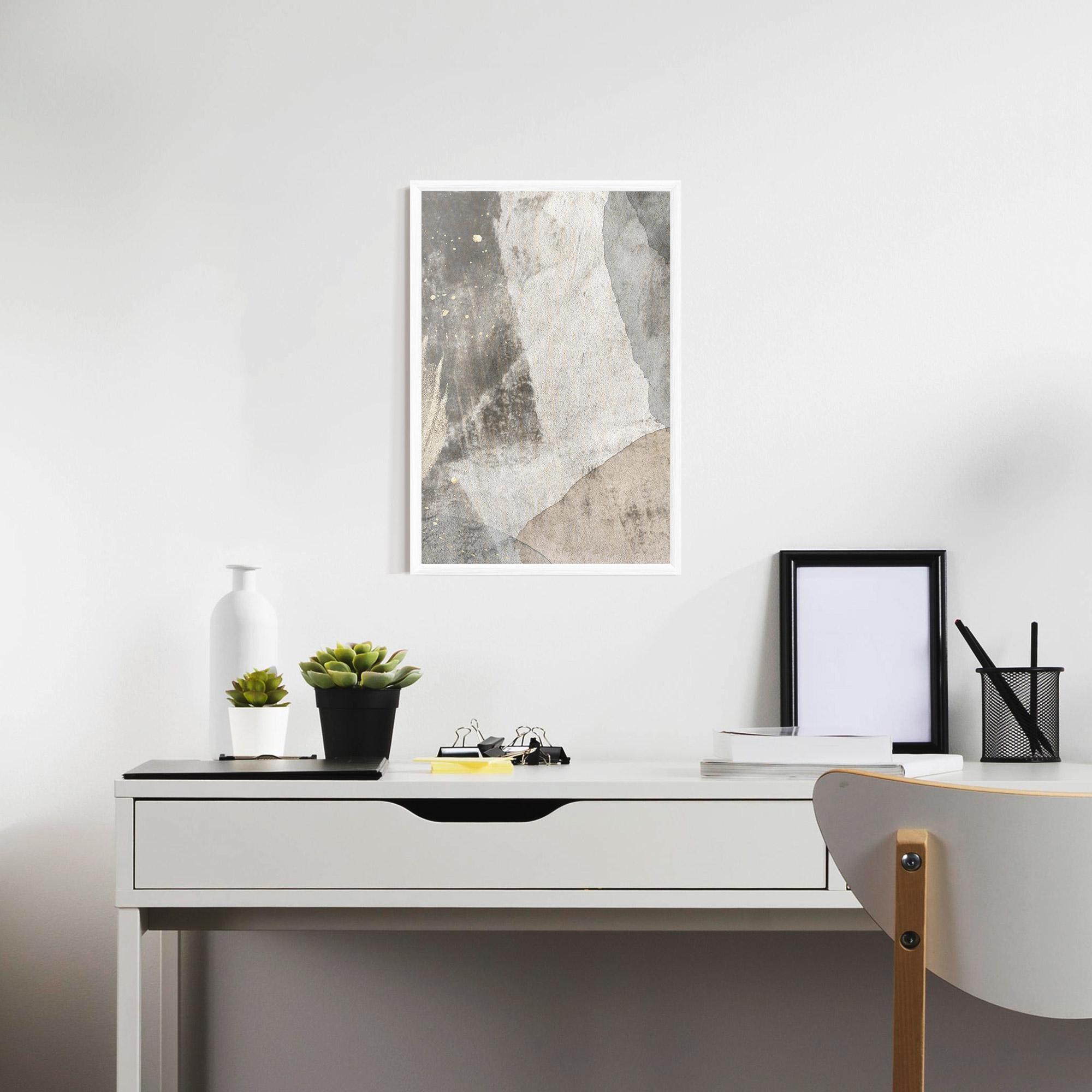 Poster Înrămat Light Cream Marble mockup 7