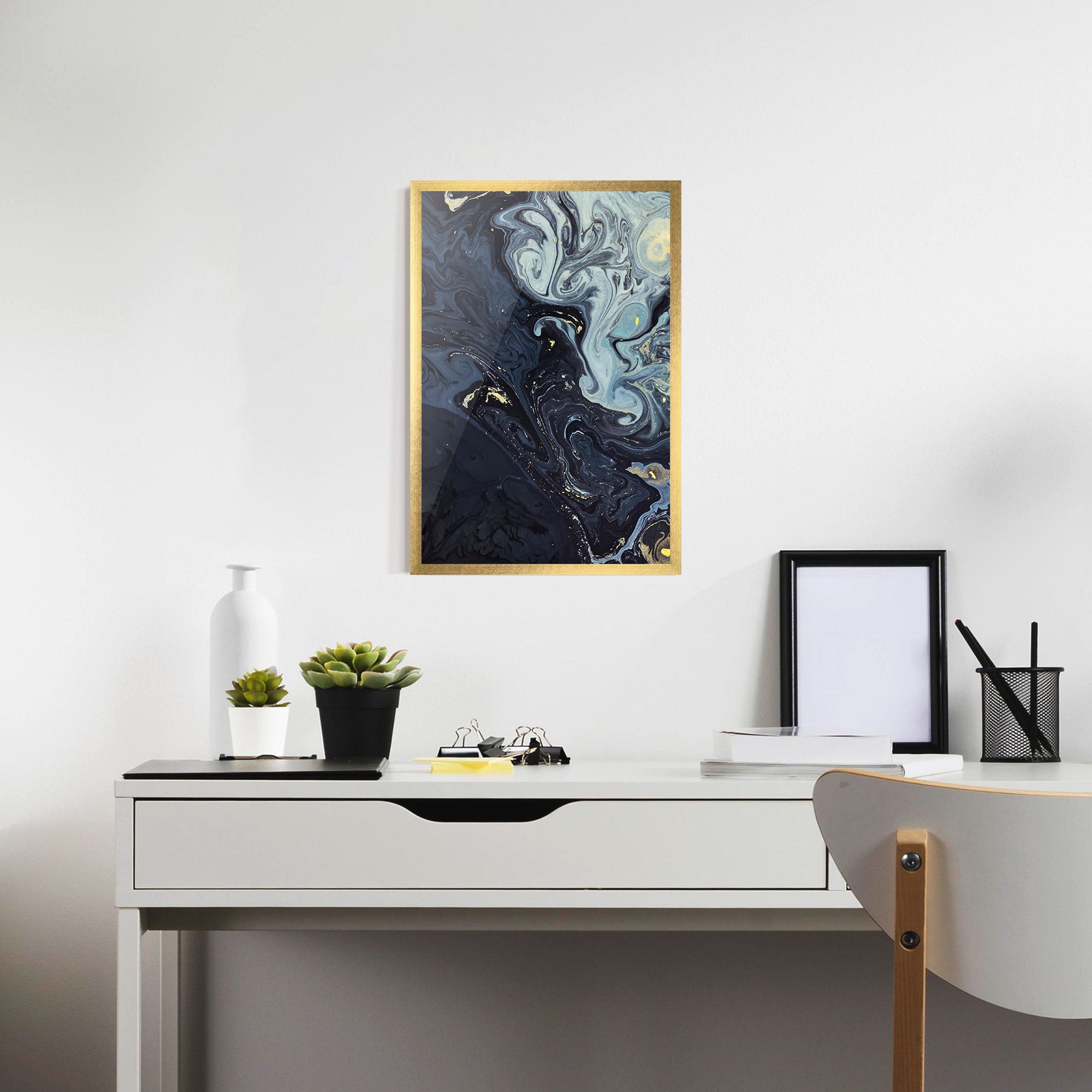Dark Blue Painting mockup 7