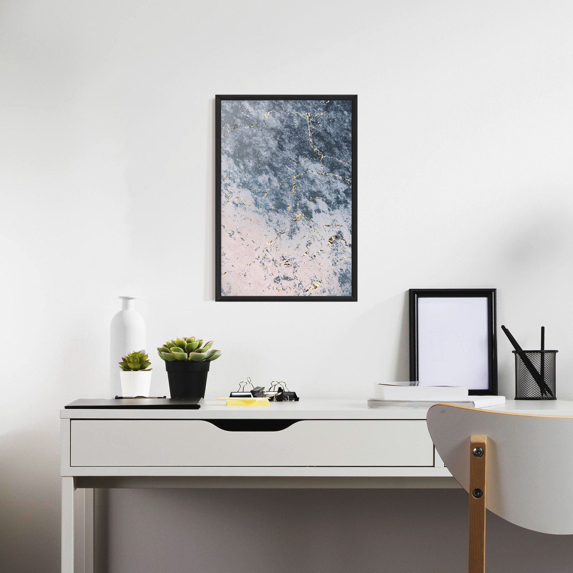 Blue Golden Lines mockup 7