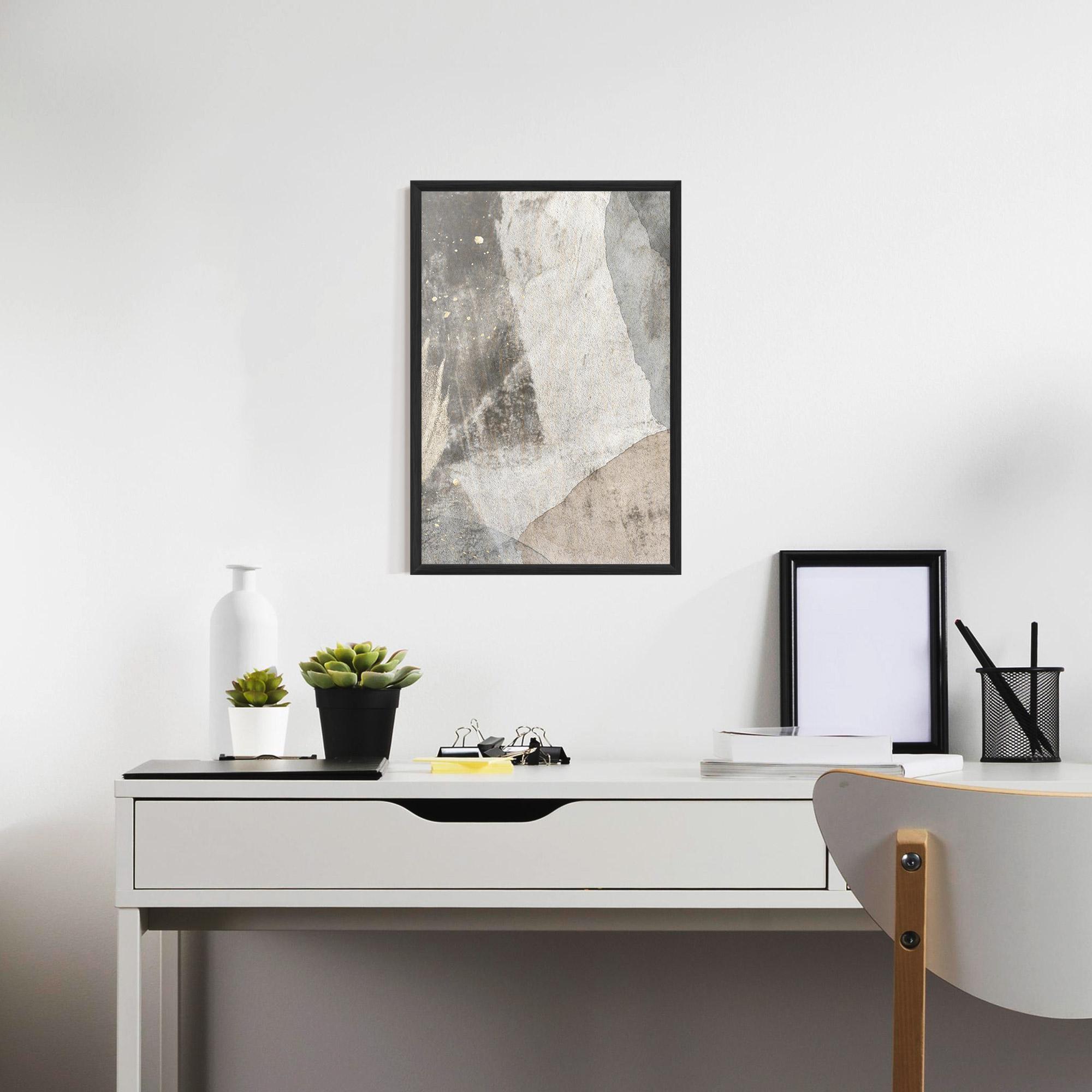 Poster Înrămat Light Cream Marble mockup 7