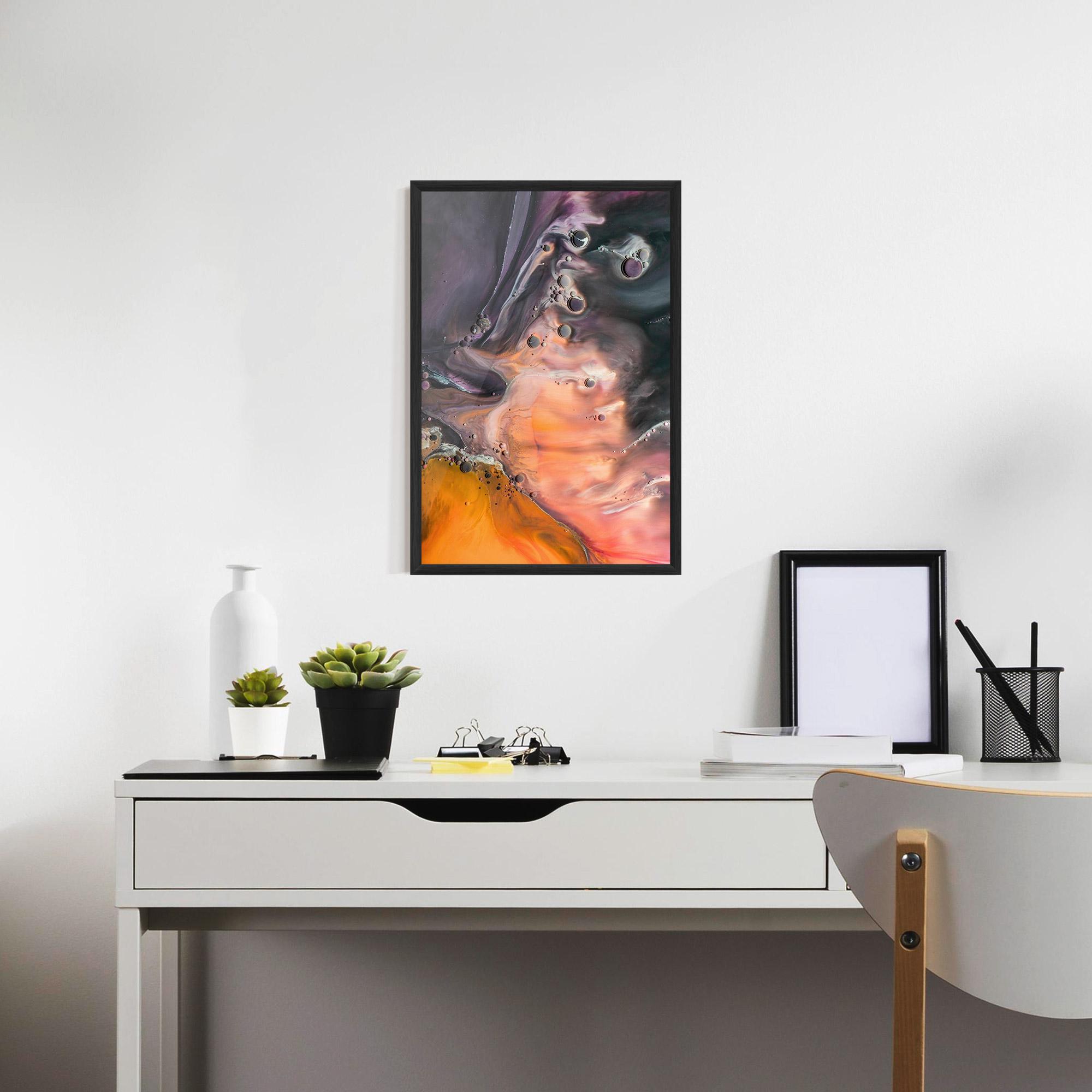 Poster Înrămat Orange Shades mockup 7