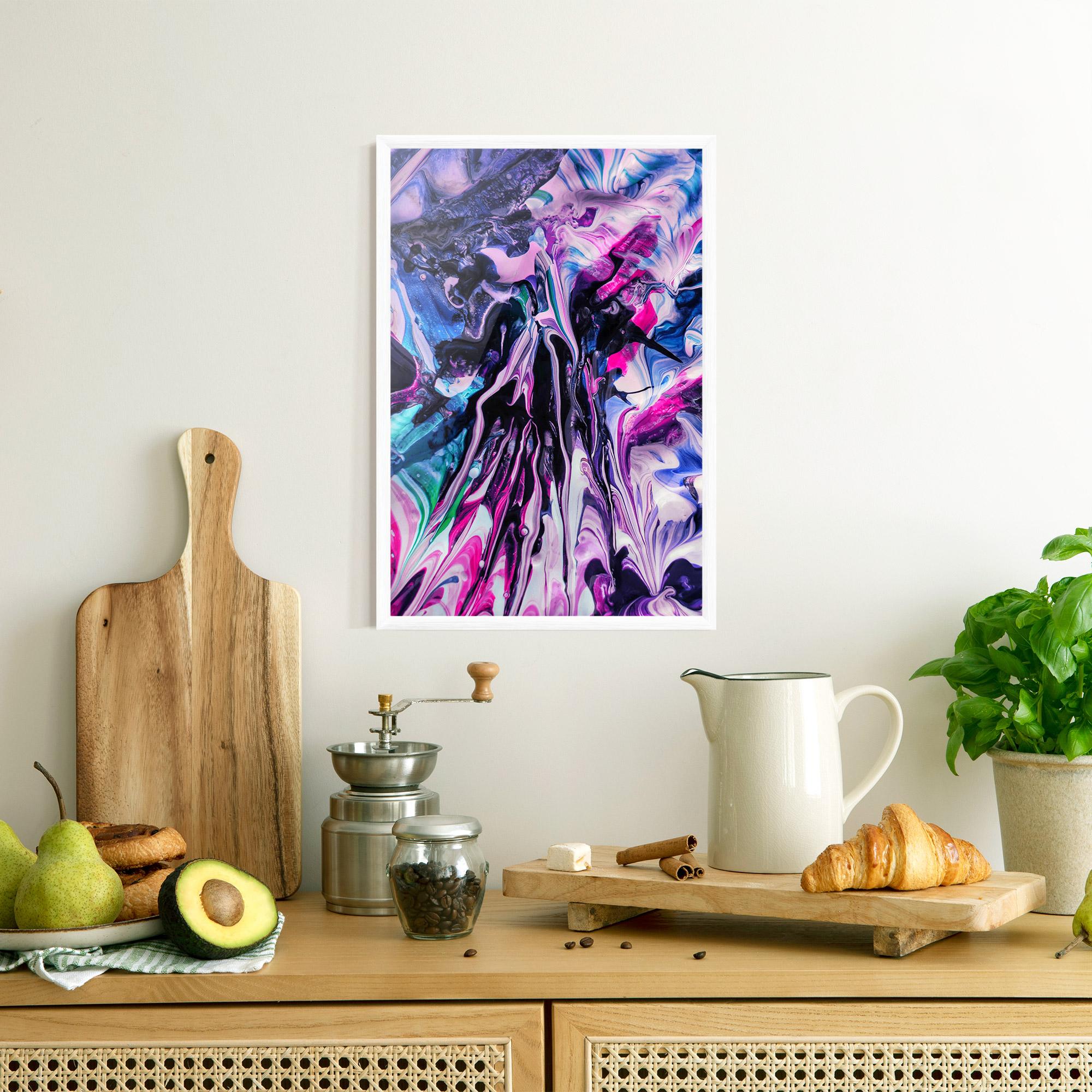 Poster Înrămat Abstract Rose Colours mockup 8