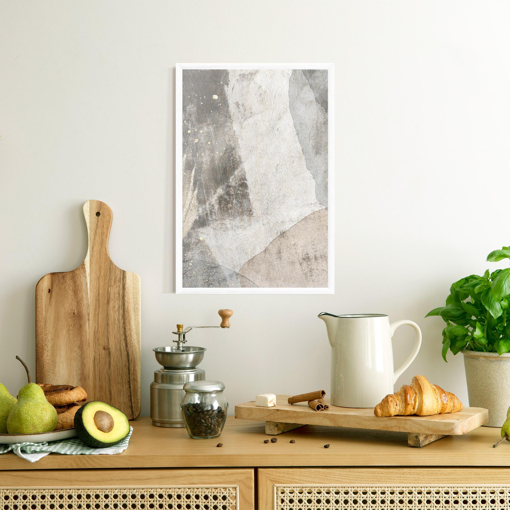 Poster Înrămat Light Cream Marble mockup 8
