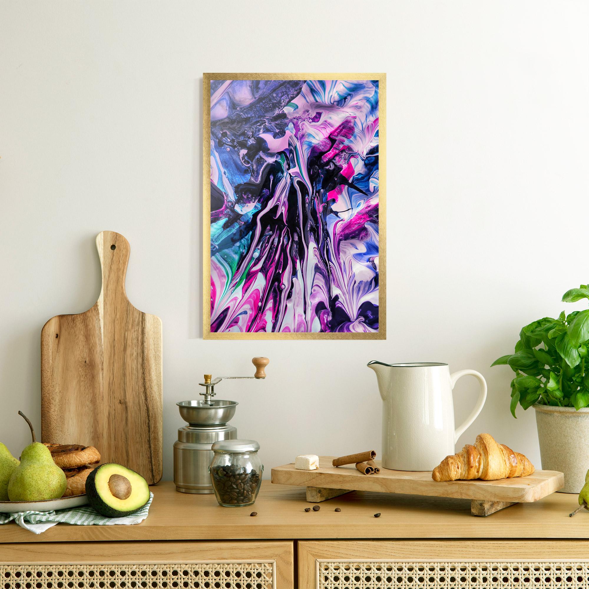 Poster Înrămat Abstract Rose Colours mockup 8