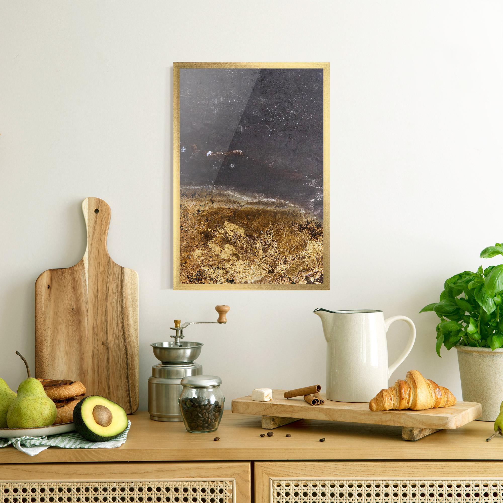 Poster Înrămat Gold Dark Grey mockup 8