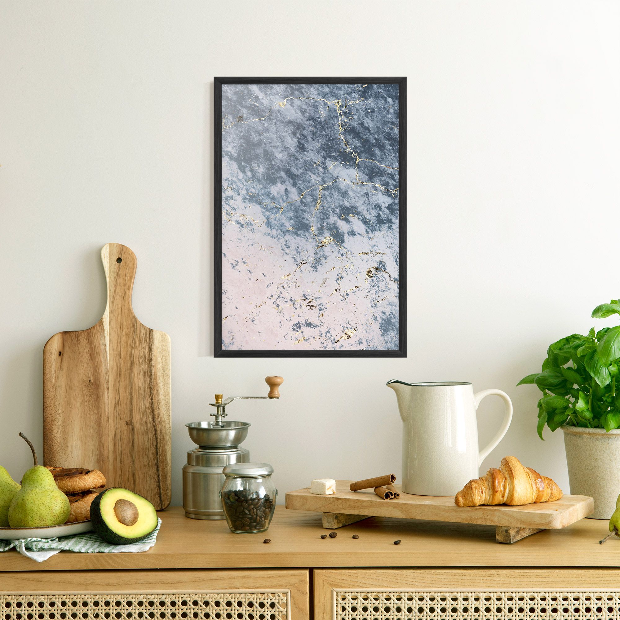 Blue Golden Lines mockup 8