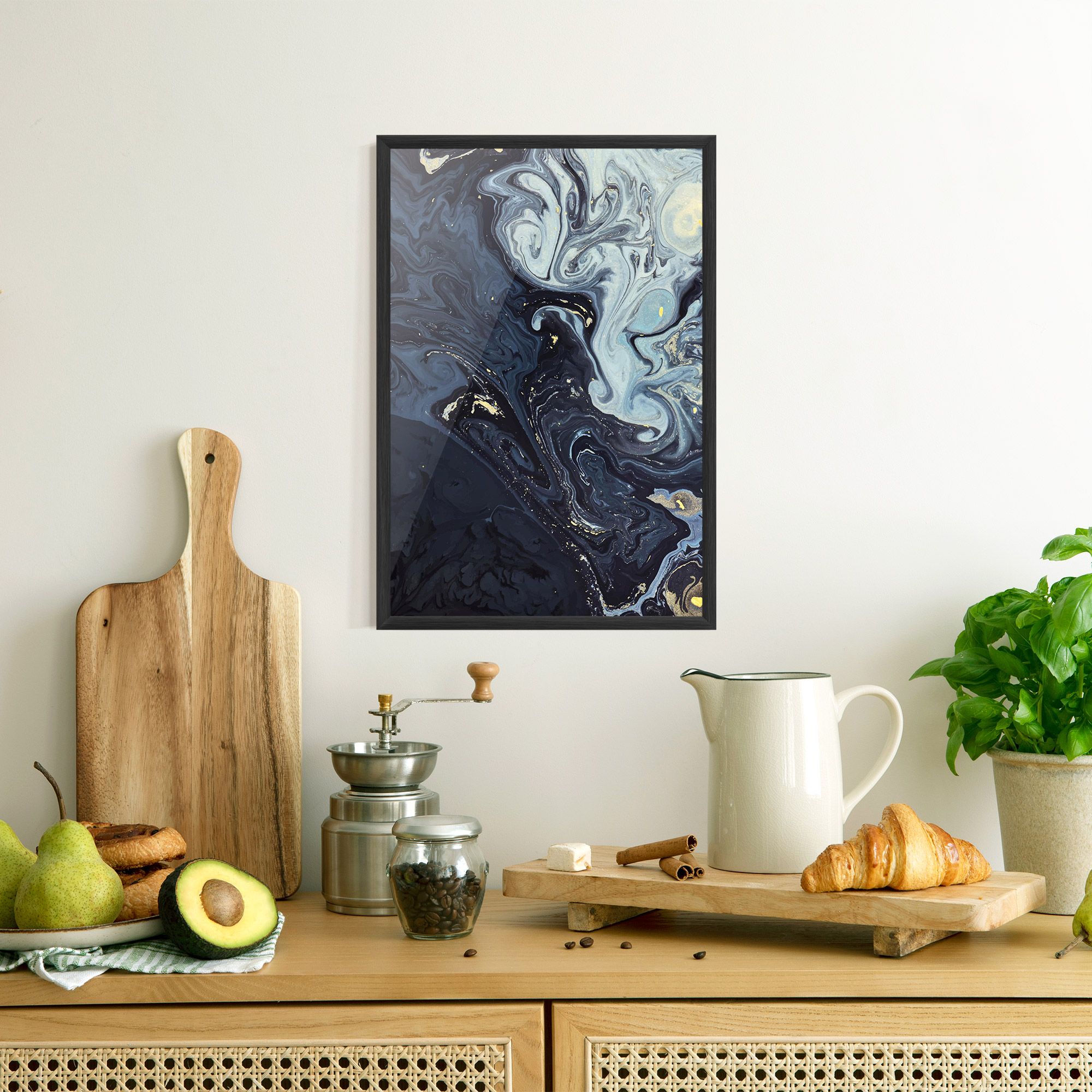 Dark Blue Painting mockup 8