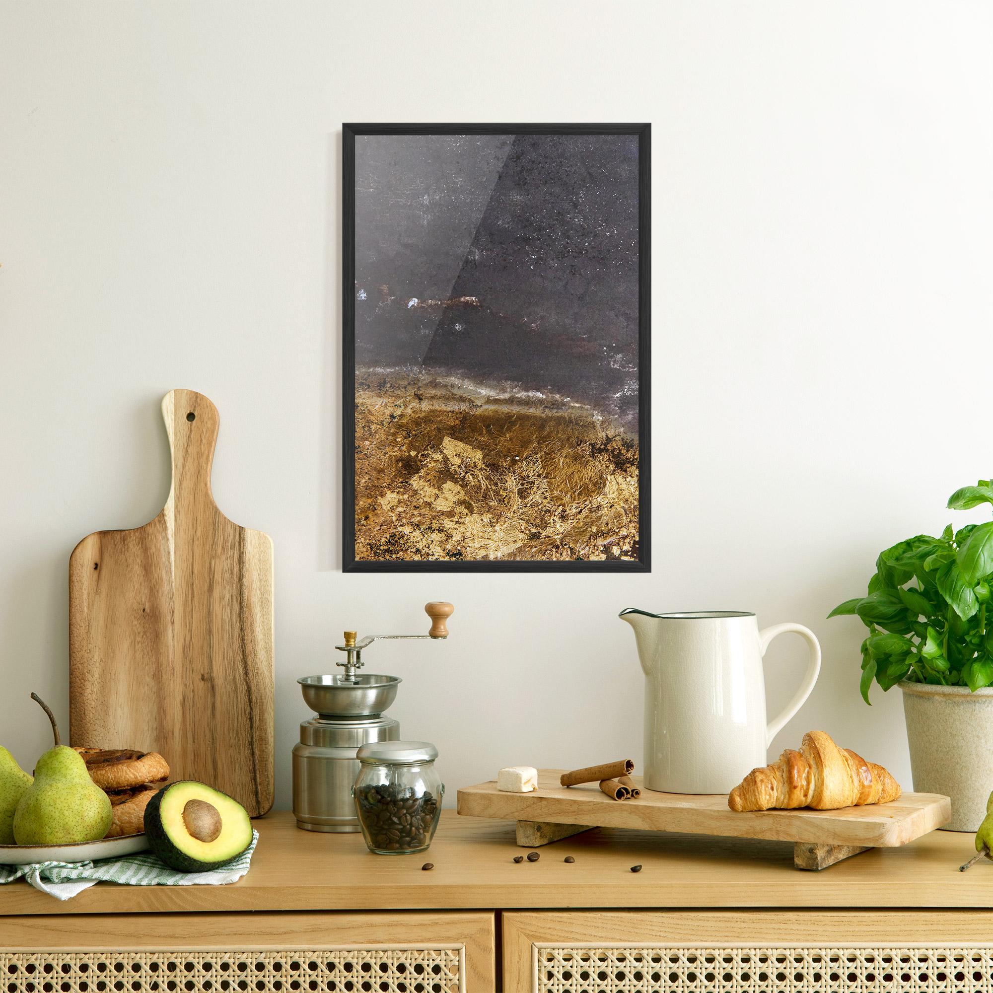 Poster Înrămat Gold Dark Grey mockup 8