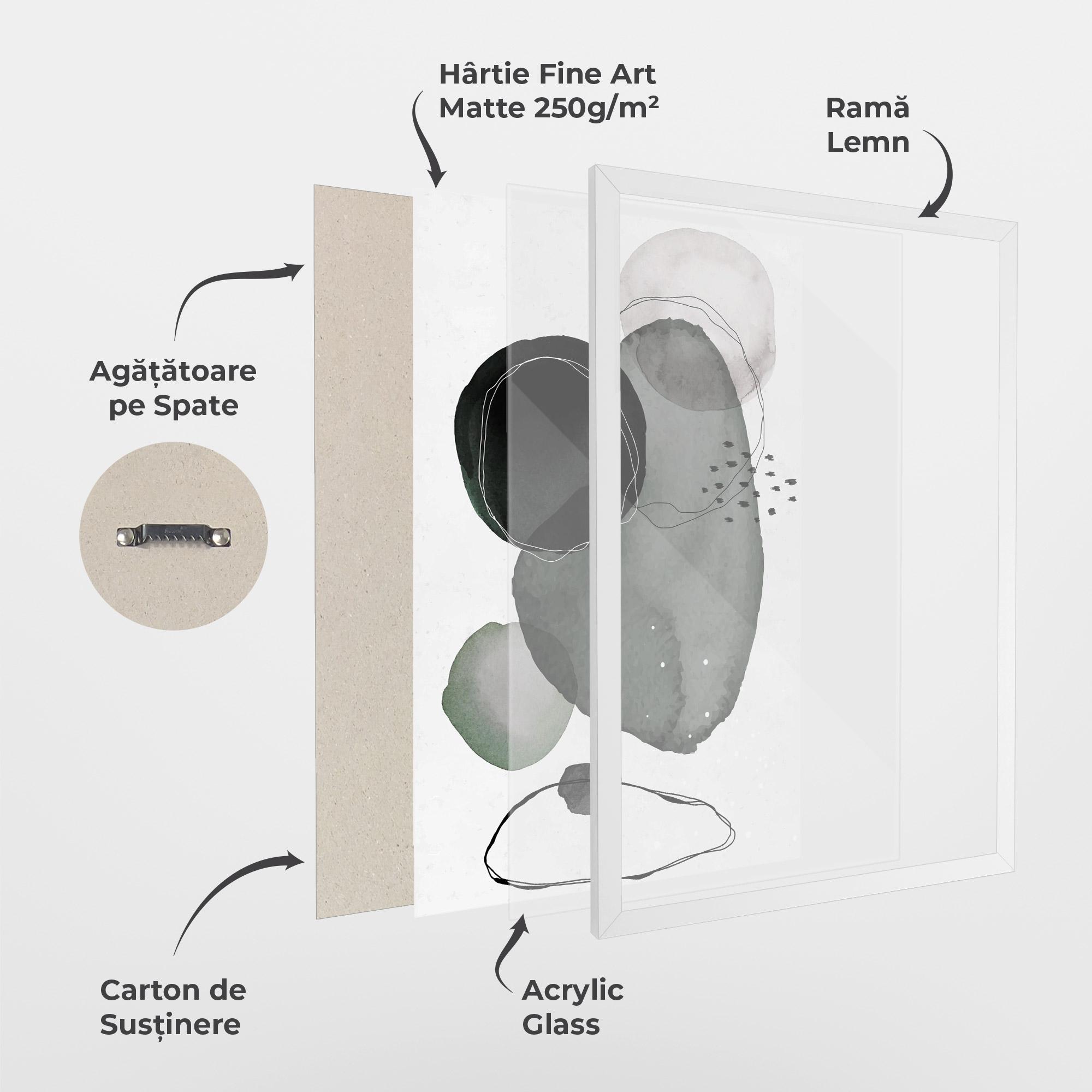 Poster Înrămat Green Watercolor mockup 1