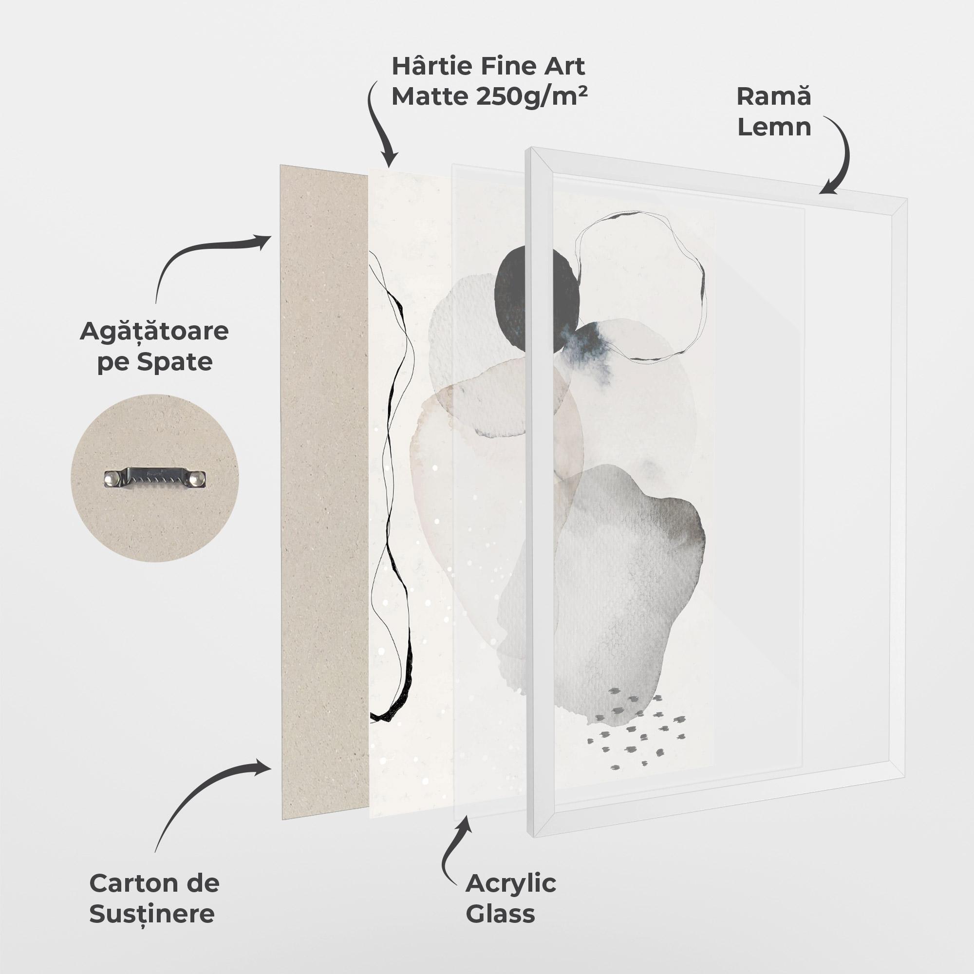 Poster Înrămat Water Color Art mockup 1