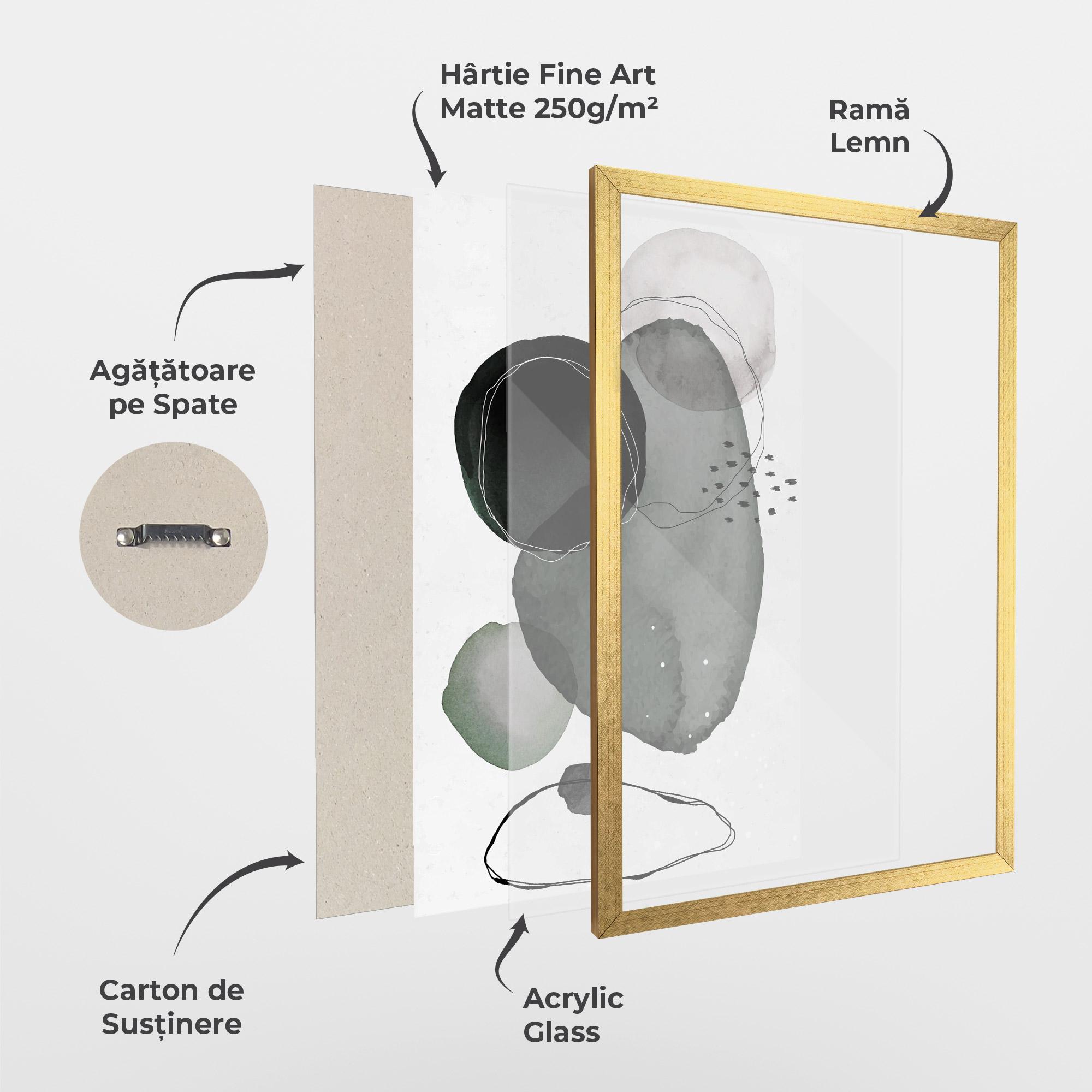 Poster Înrămat Green Watercolor mockup 1