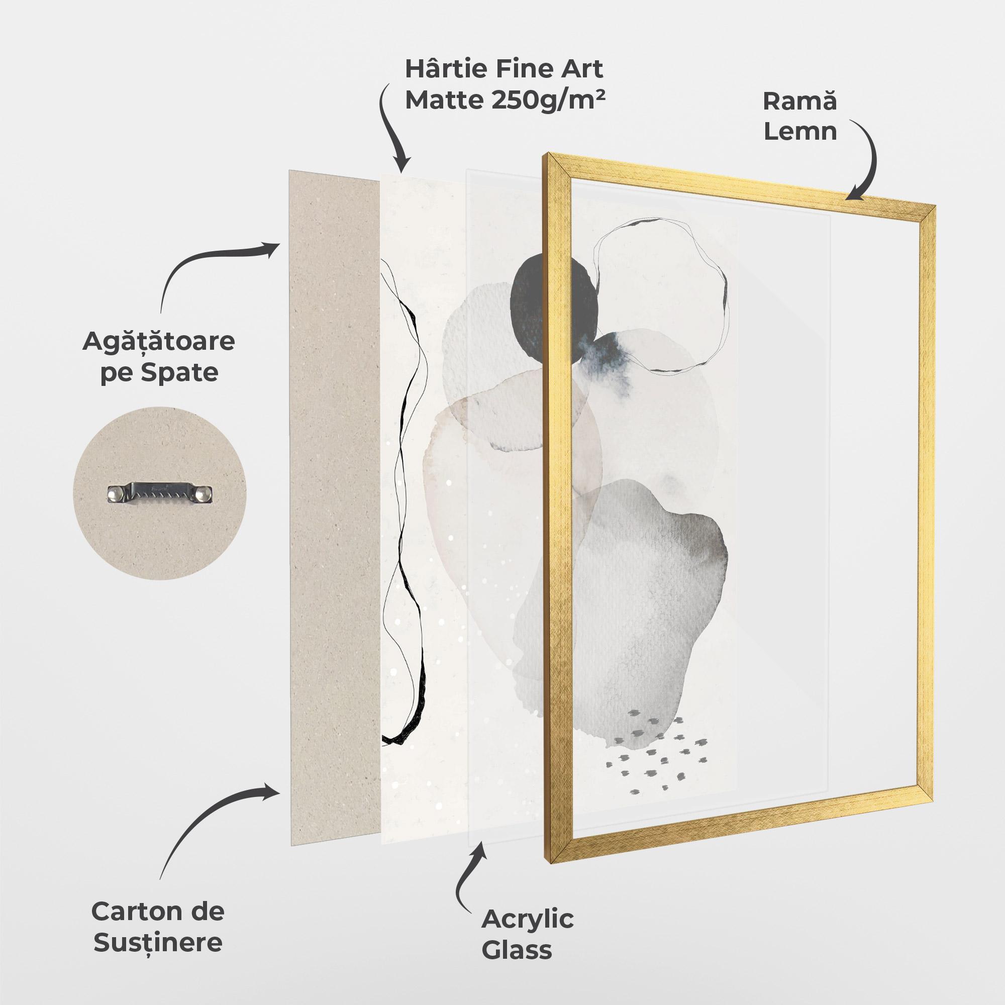 Poster Înrămat Water Color Art mockup 1