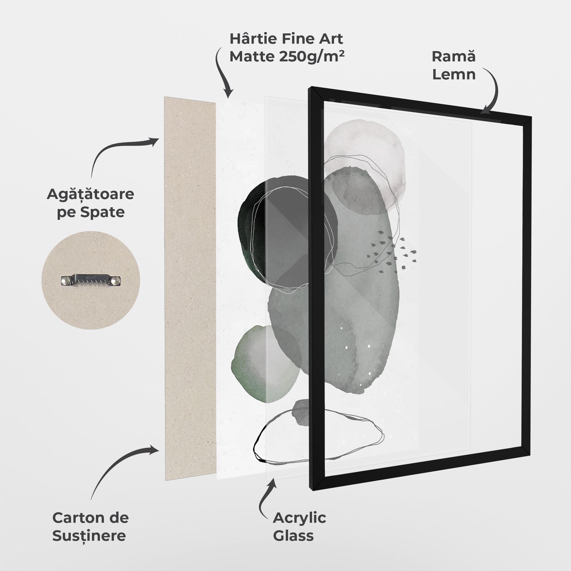 Poster Înrămat Green Watercolor mockup 1