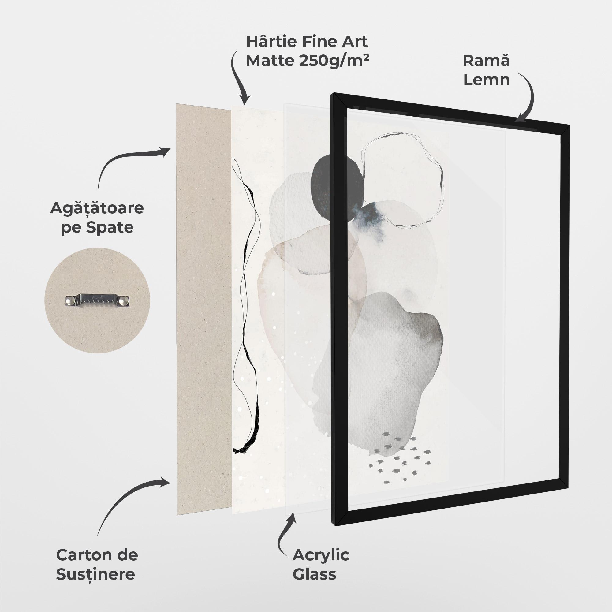 Poster Înrămat Water Color Art mockup 1