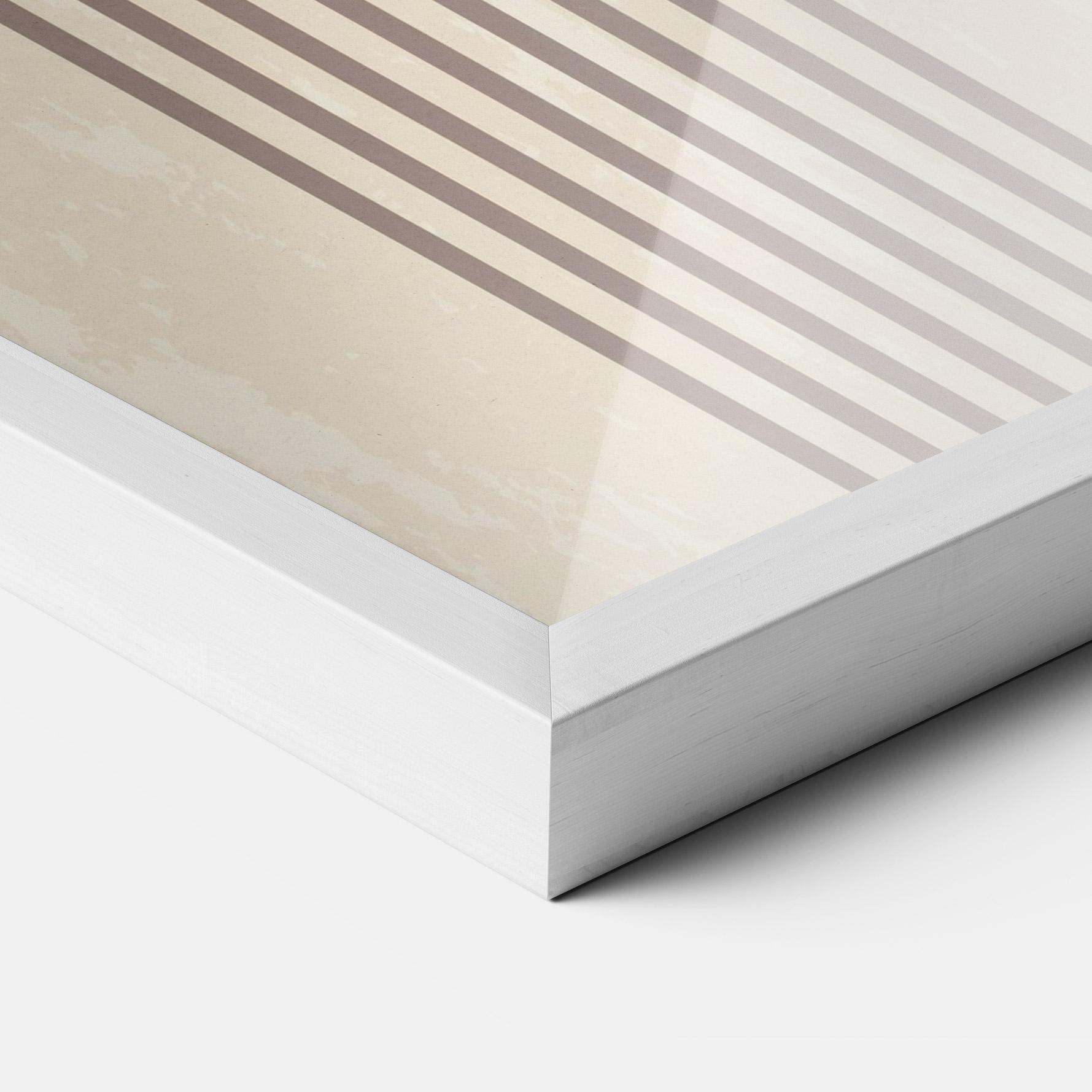 Poster Înrămat Cream Blue Circles mockup 3