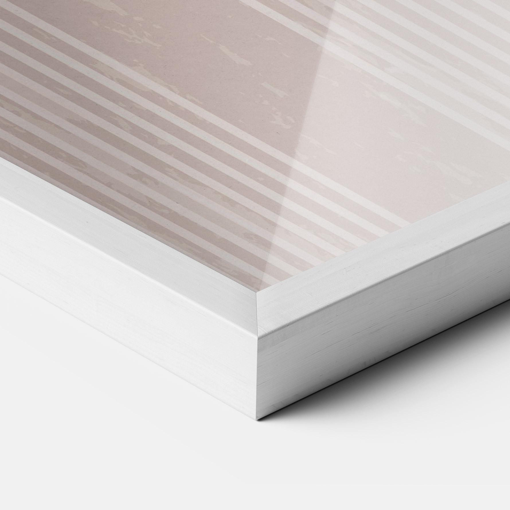 Poster Înrămat Pink Circle On Cream mockup 3