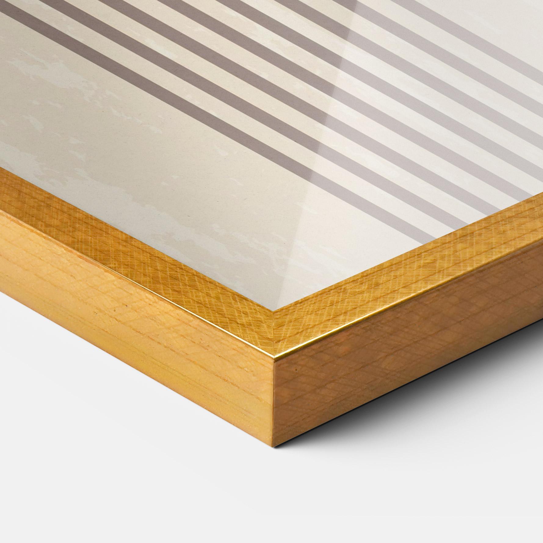 Poster Înrămat Cream Blue Circles mockup 3