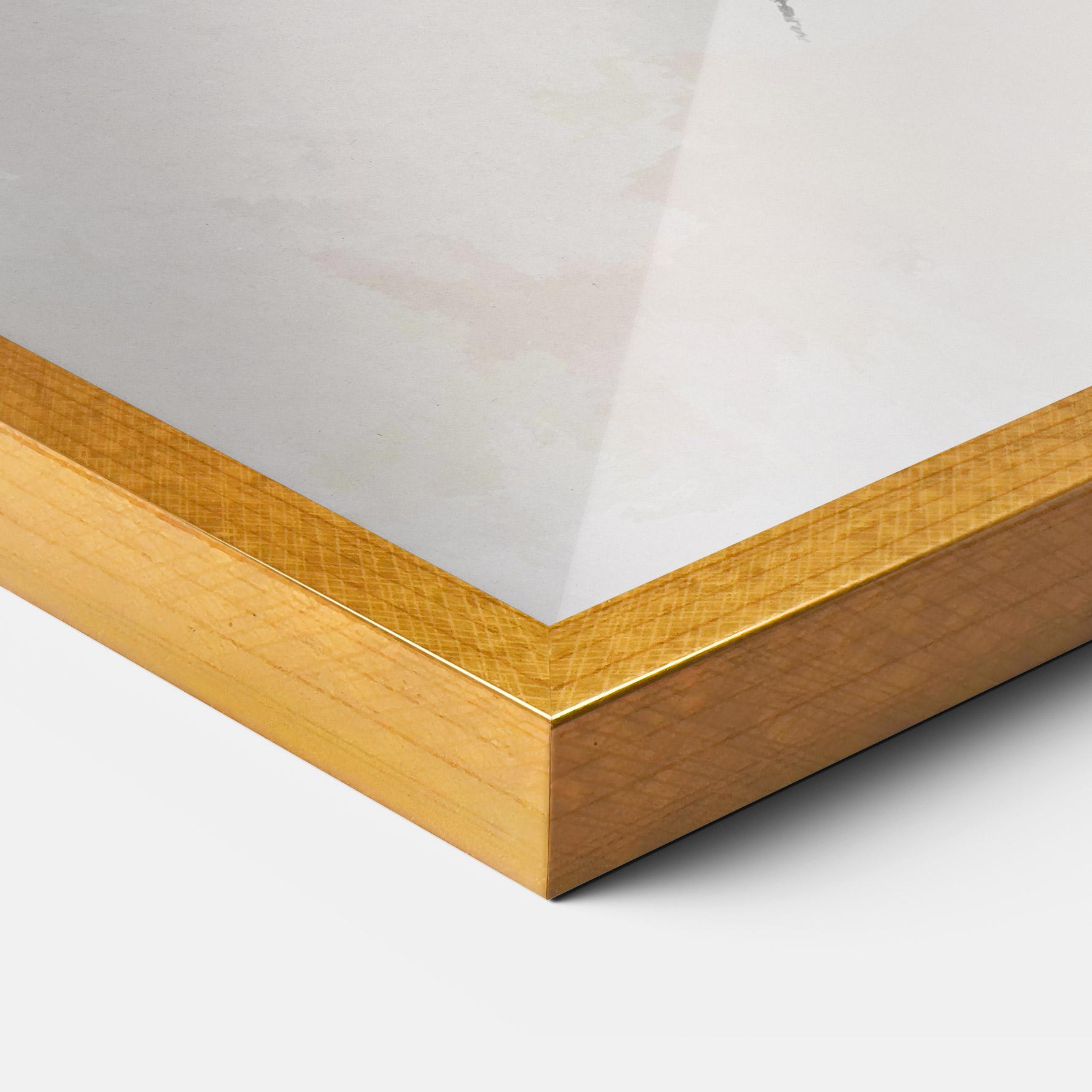 Poster Înrămat Gold Brush mockup 3