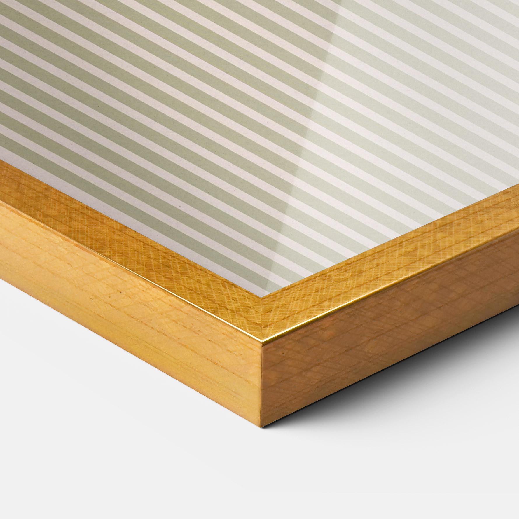 Poster Înrămat Green Circle Lines mockup 3