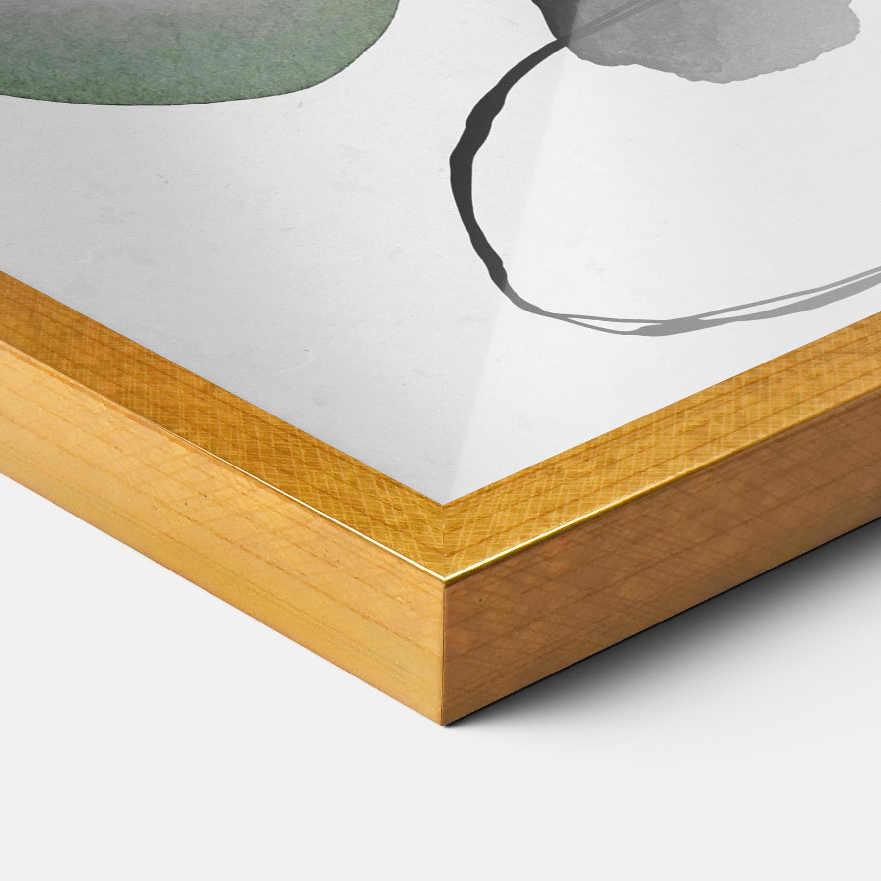 Poster Înrămat Green Watercolor mockup 3