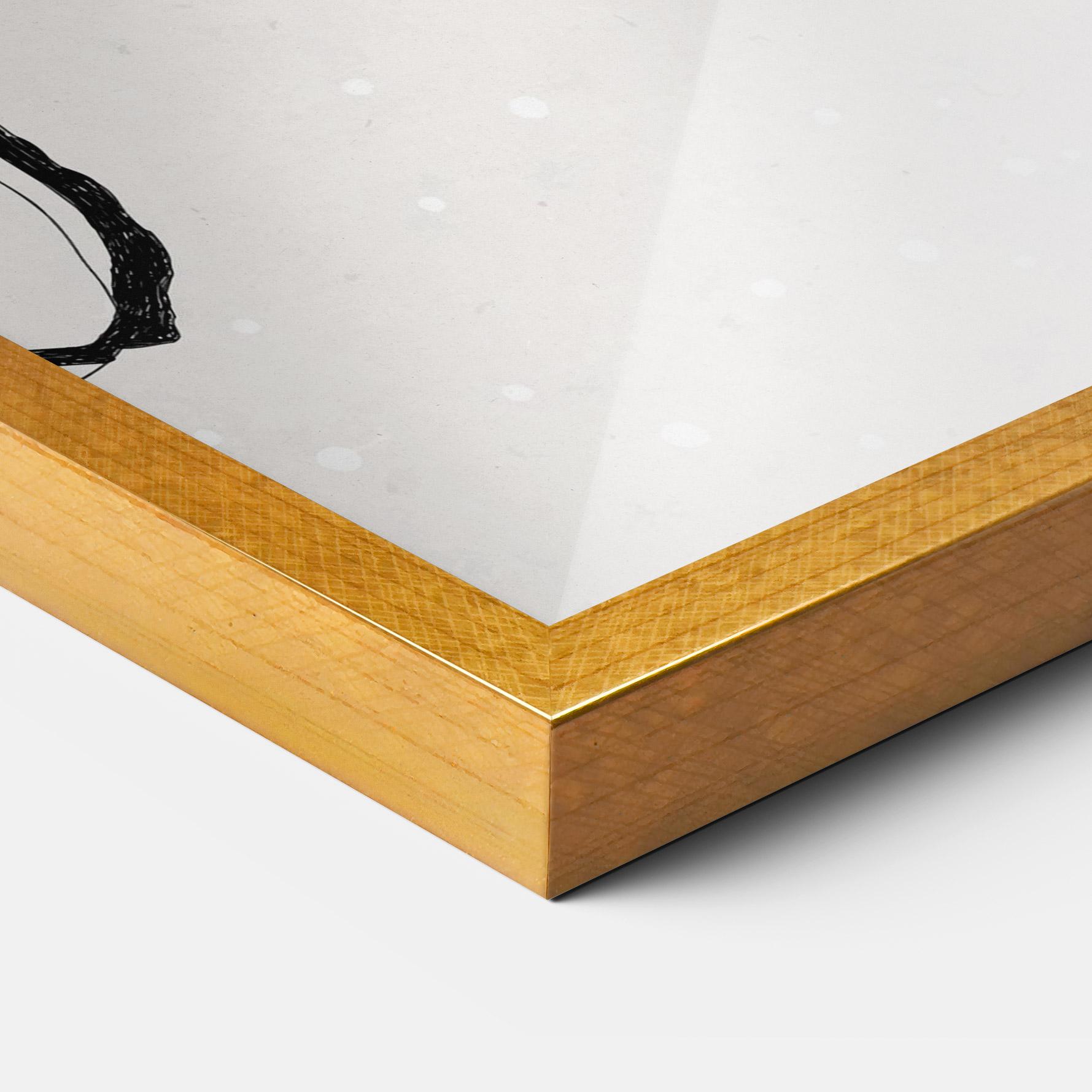 Poster Înrămat Water Color Art mockup 3