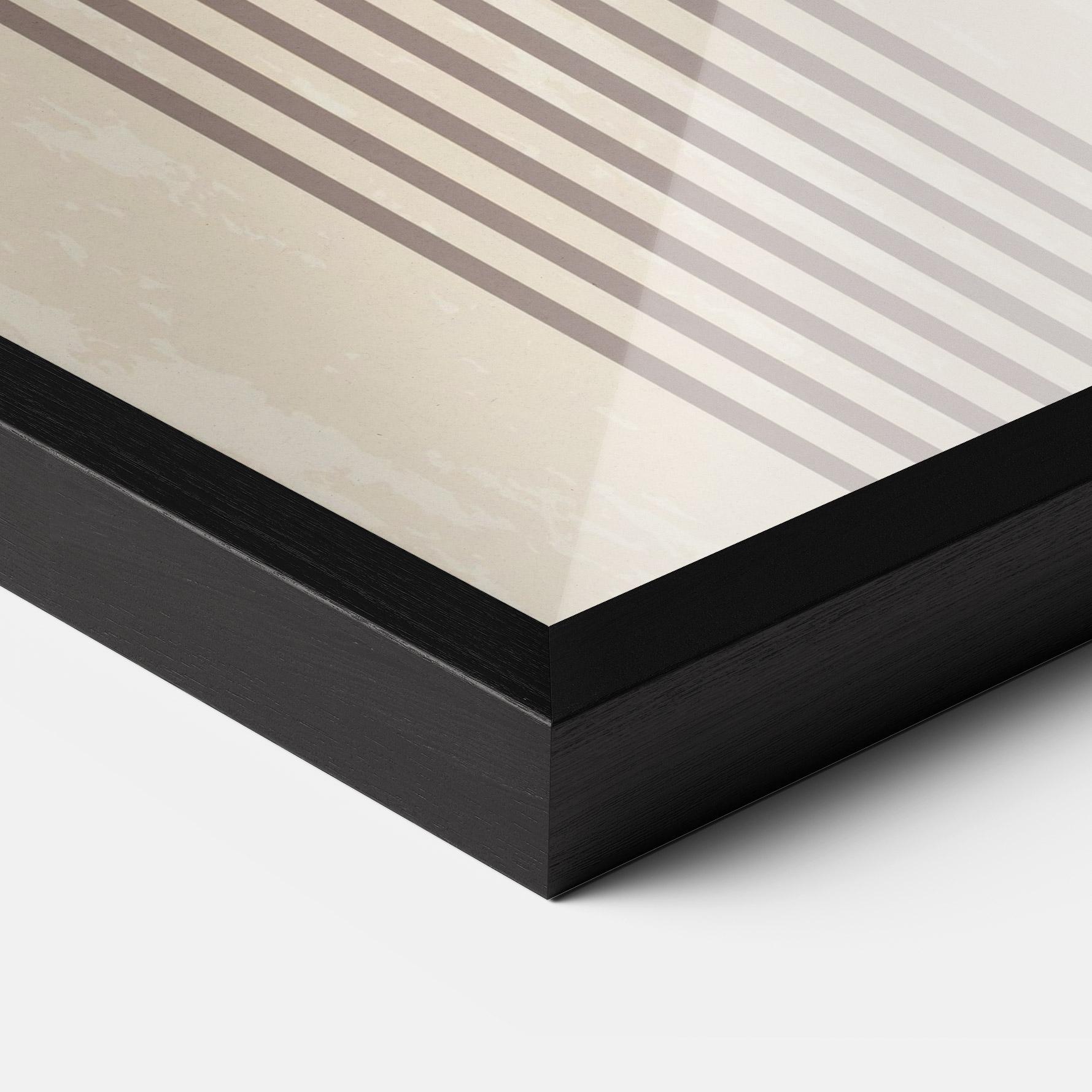 Poster Înrămat Cream Blue Circles mockup 3