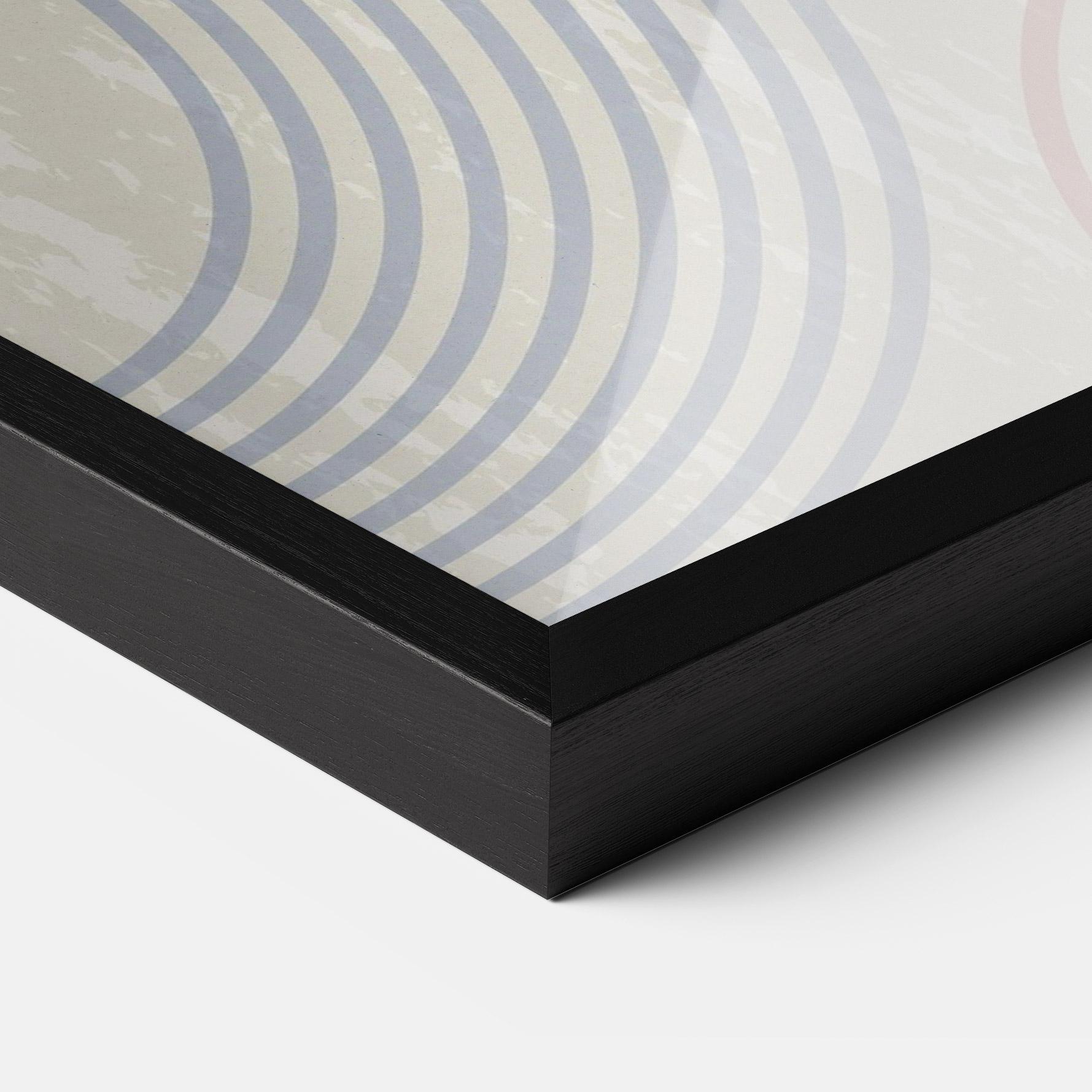 Poster Înrămat Green Pink Shapes mockup 3