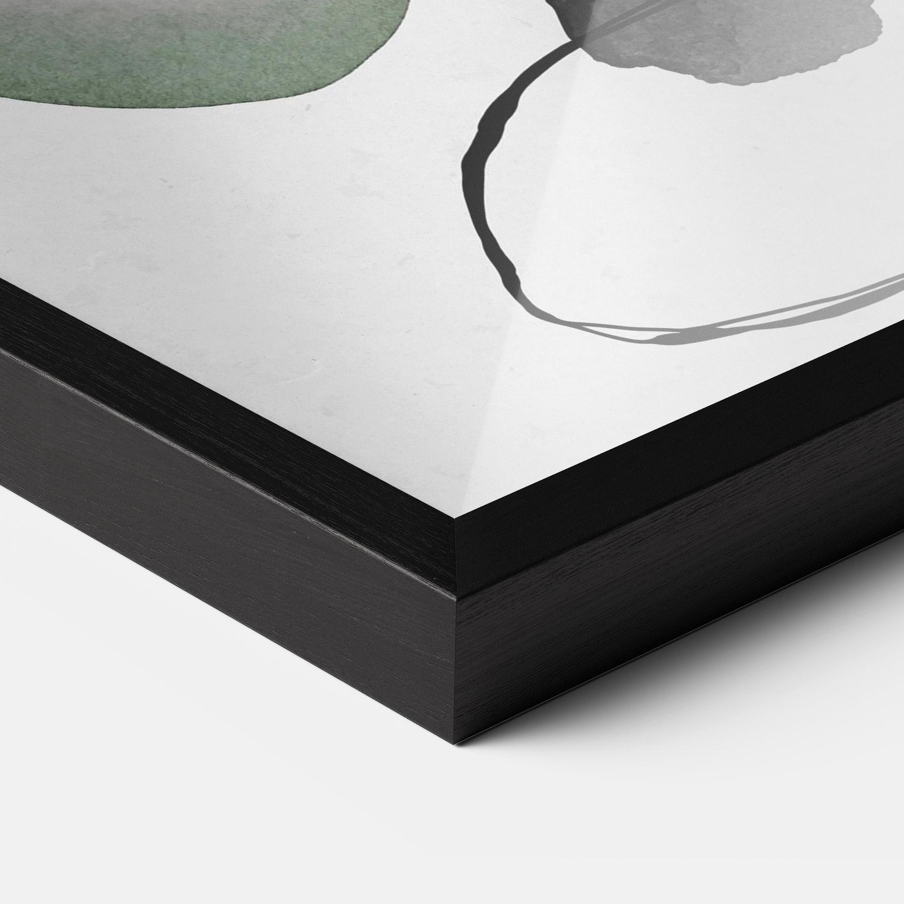 Poster Înrămat Green Watercolor mockup 3