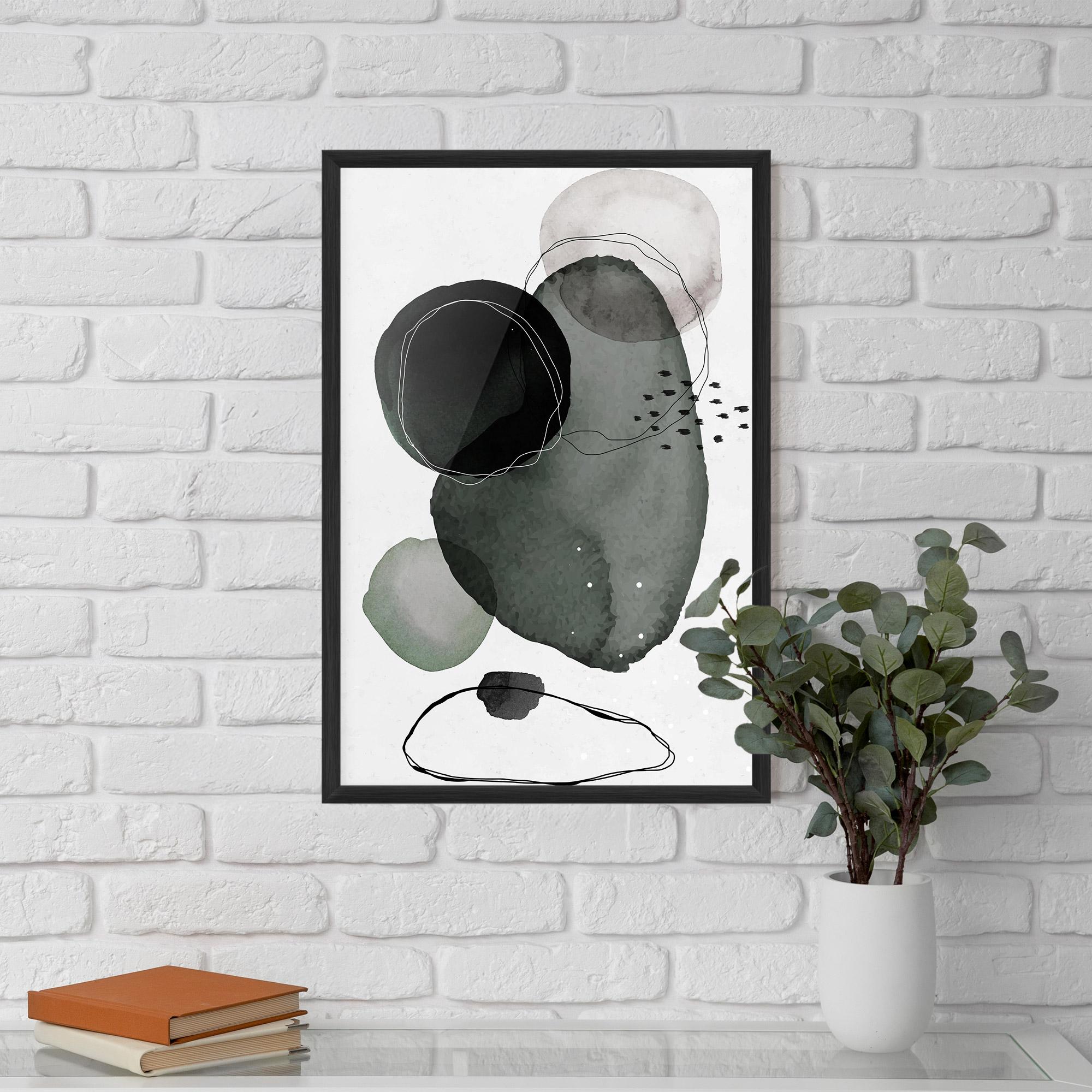 Poster Înrămat Green Watercolor mockup 5