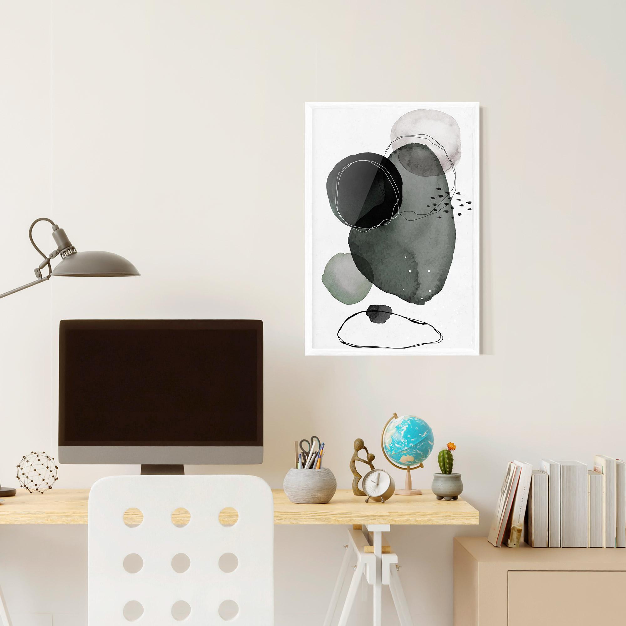 Poster Înrămat Green Watercolor mockup 6