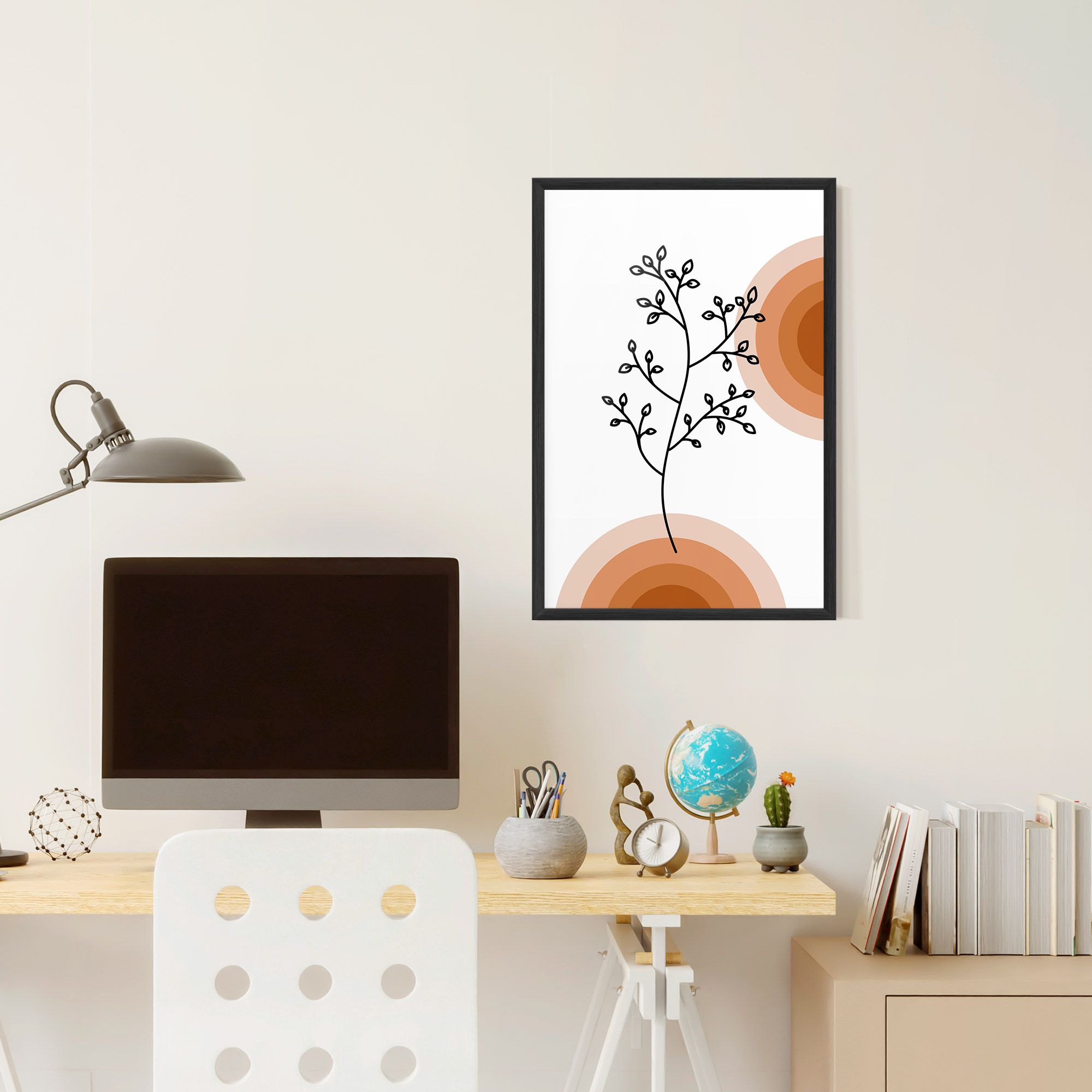 Plant Orange Circle mockup 6