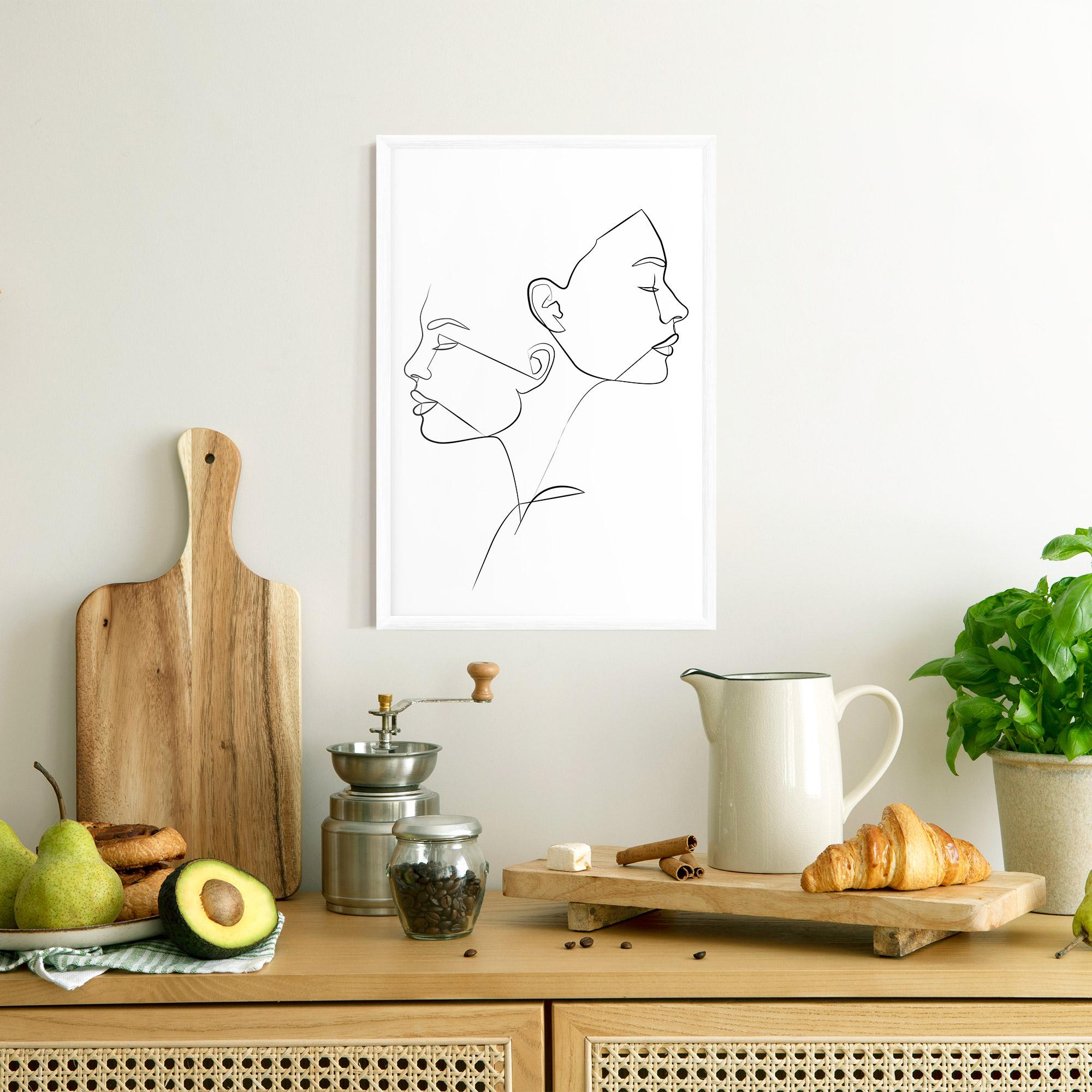 Poster Înrămat Female Black Line mockup 8