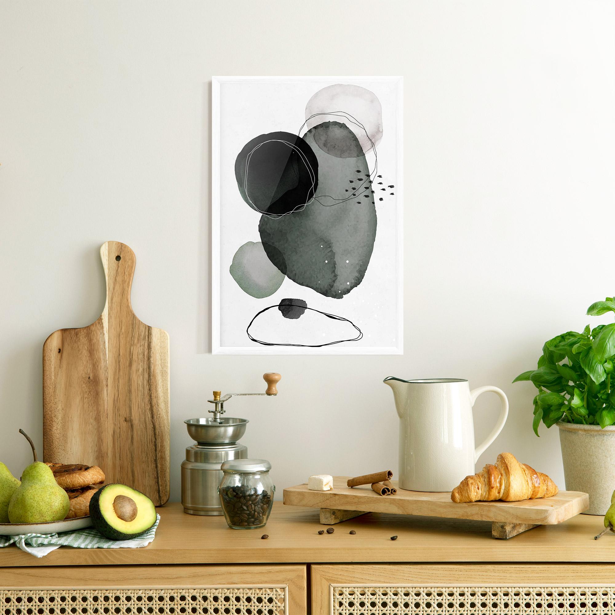 Poster Înrămat Green Watercolor mockup 8