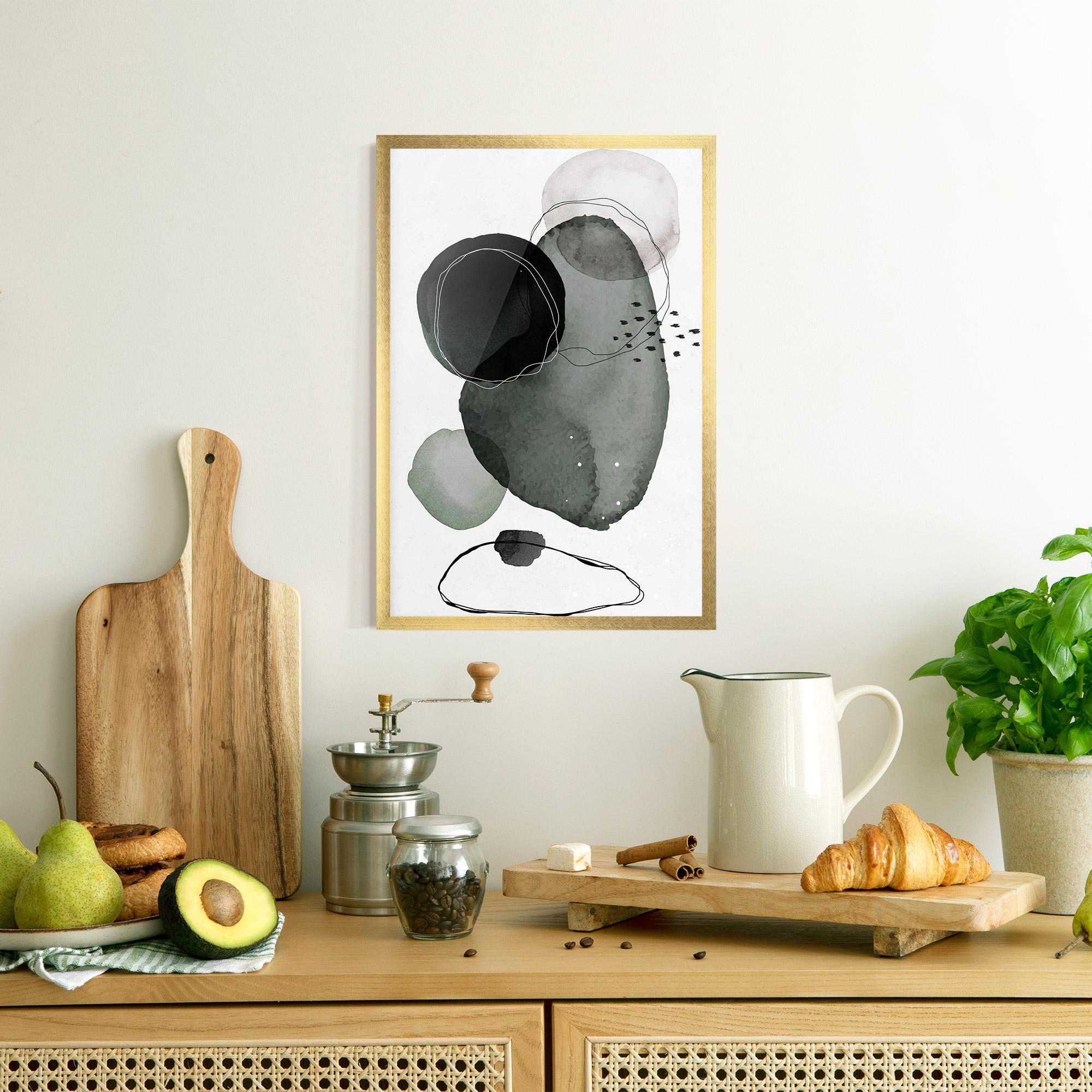 Poster Înrămat Green Watercolor mockup 8