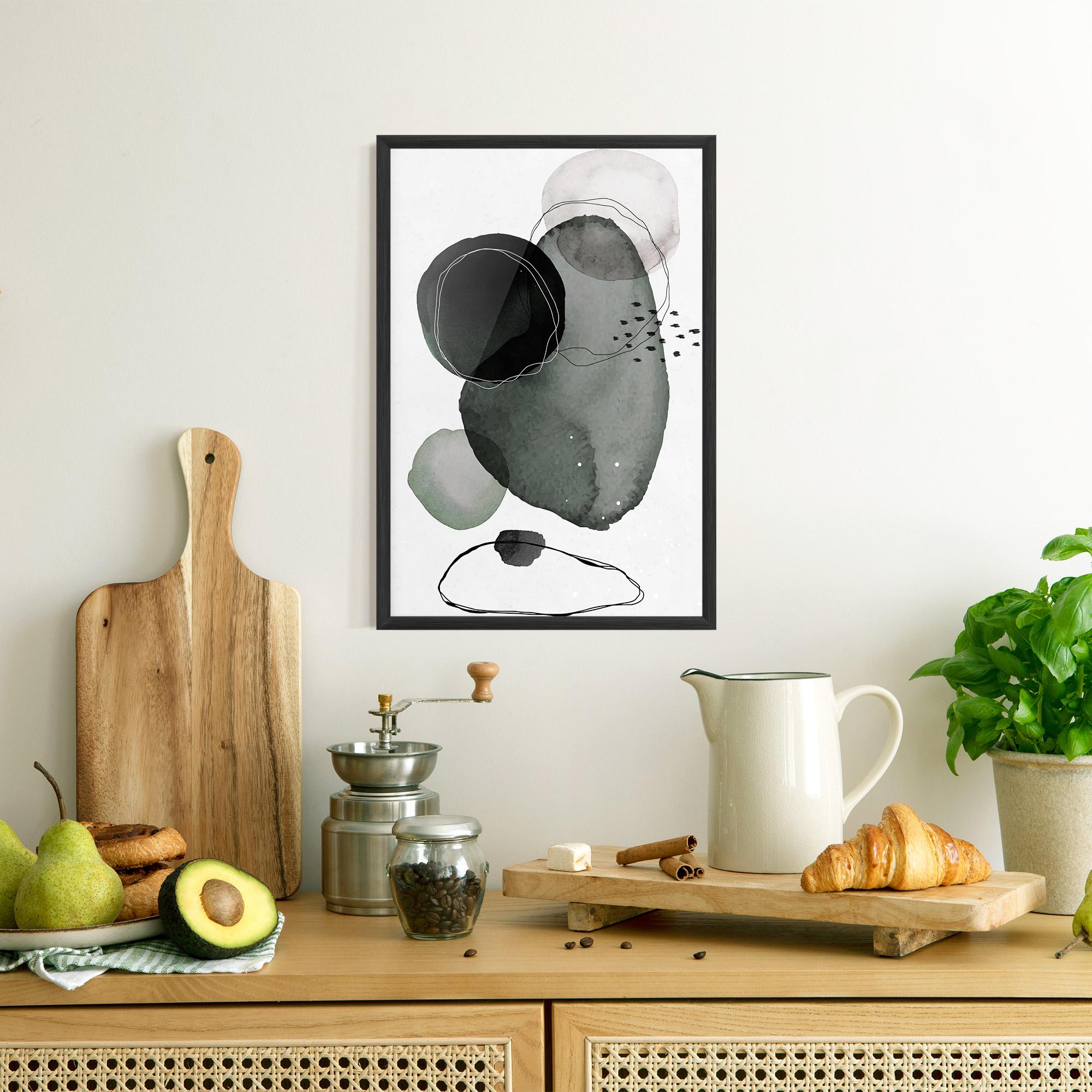 Poster Înrămat Green Watercolor mockup 8