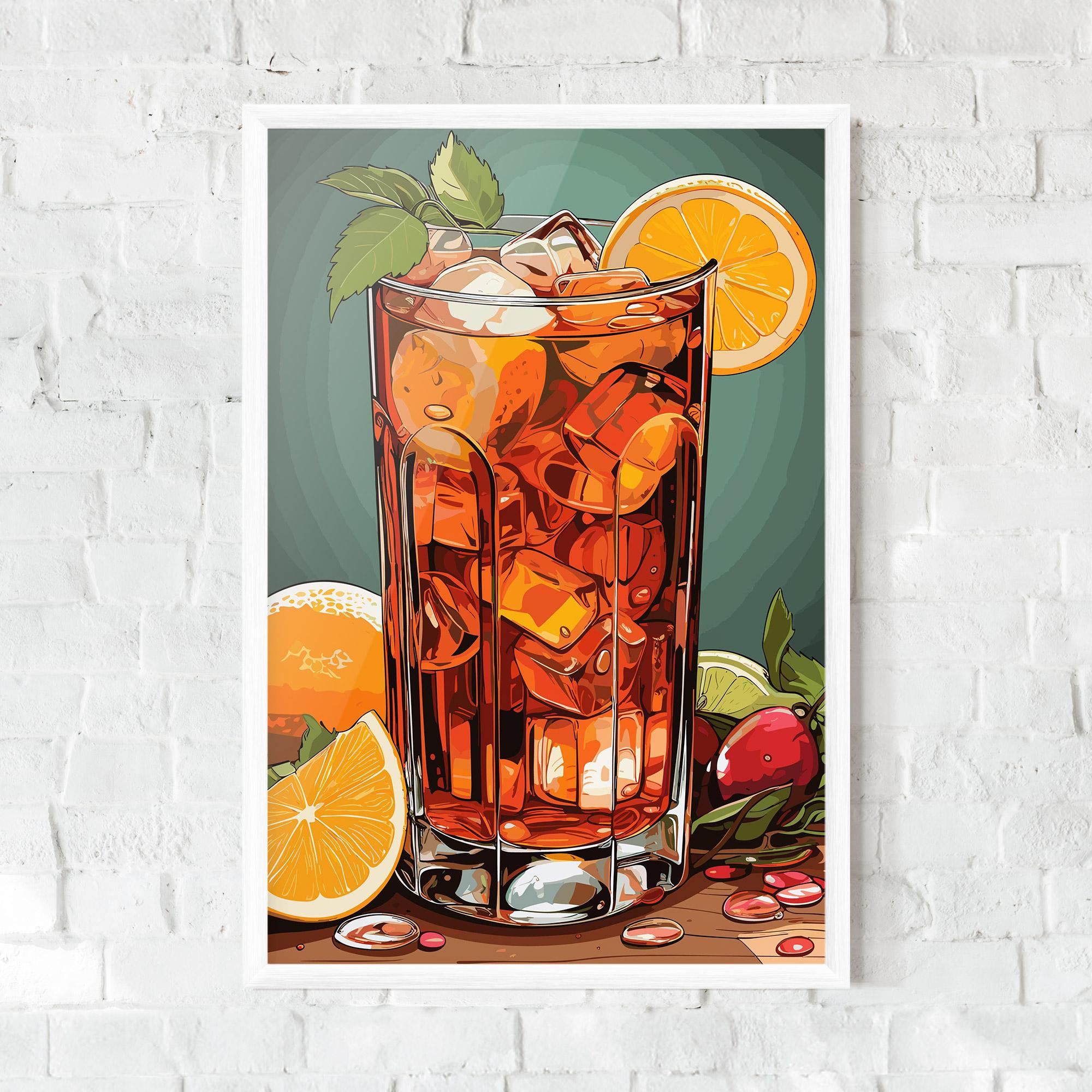 Poster Înrămat Brown Cocktail mockup 0