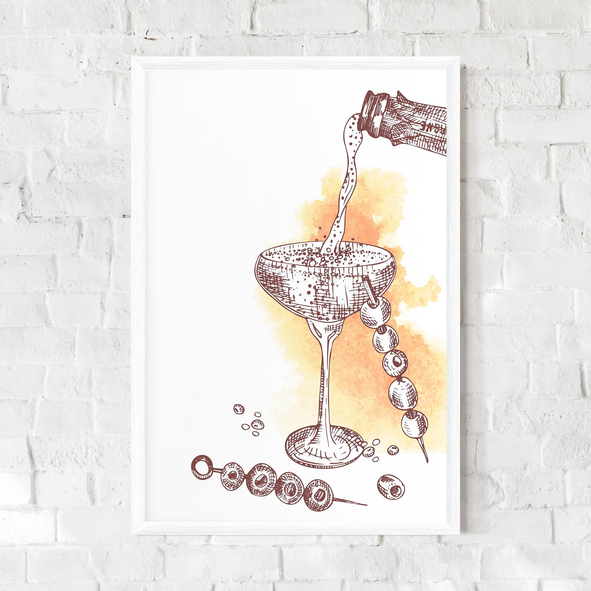 Poster Înrămat Cocktail mockup 0