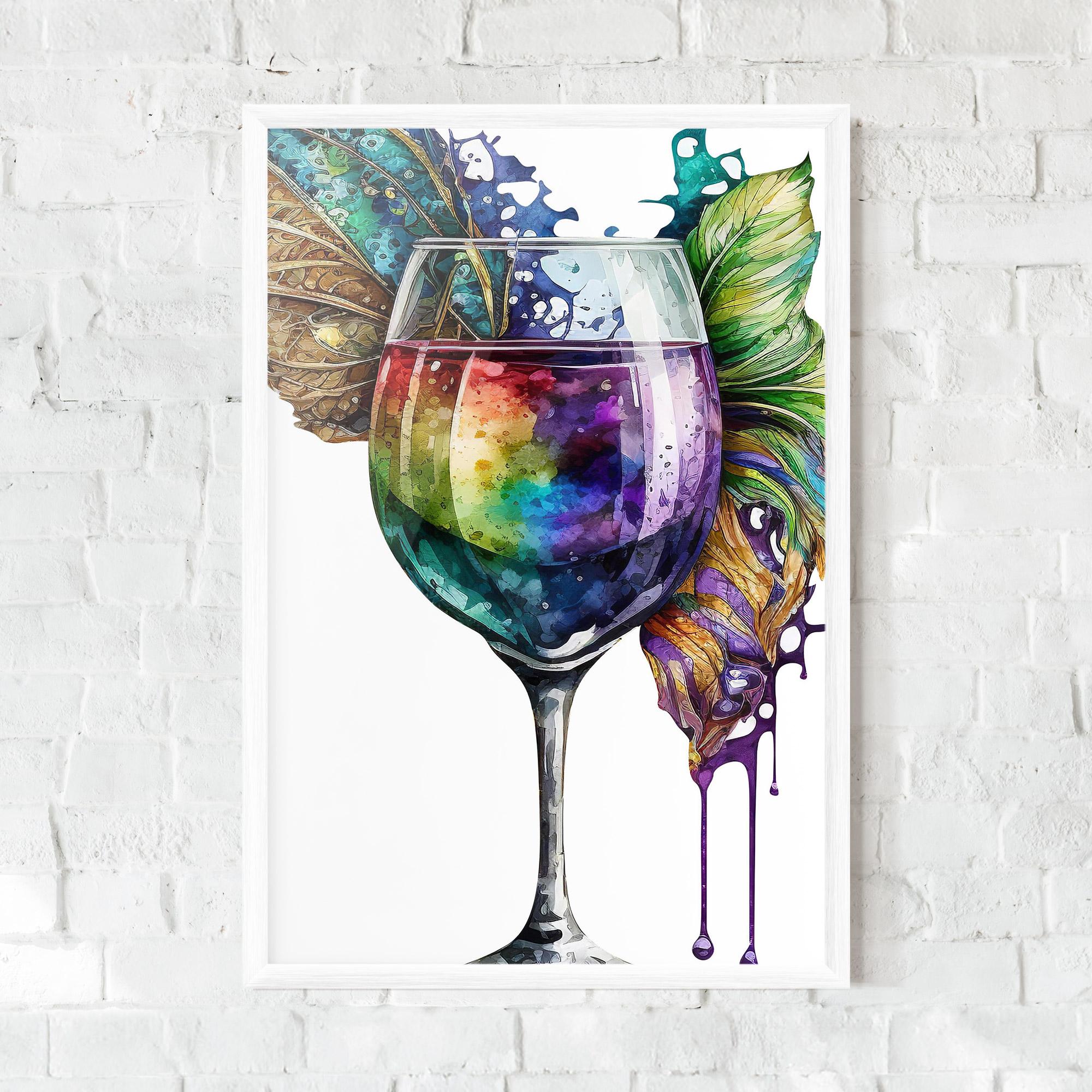 Poster Înrămat Colorful Drink mockup 0