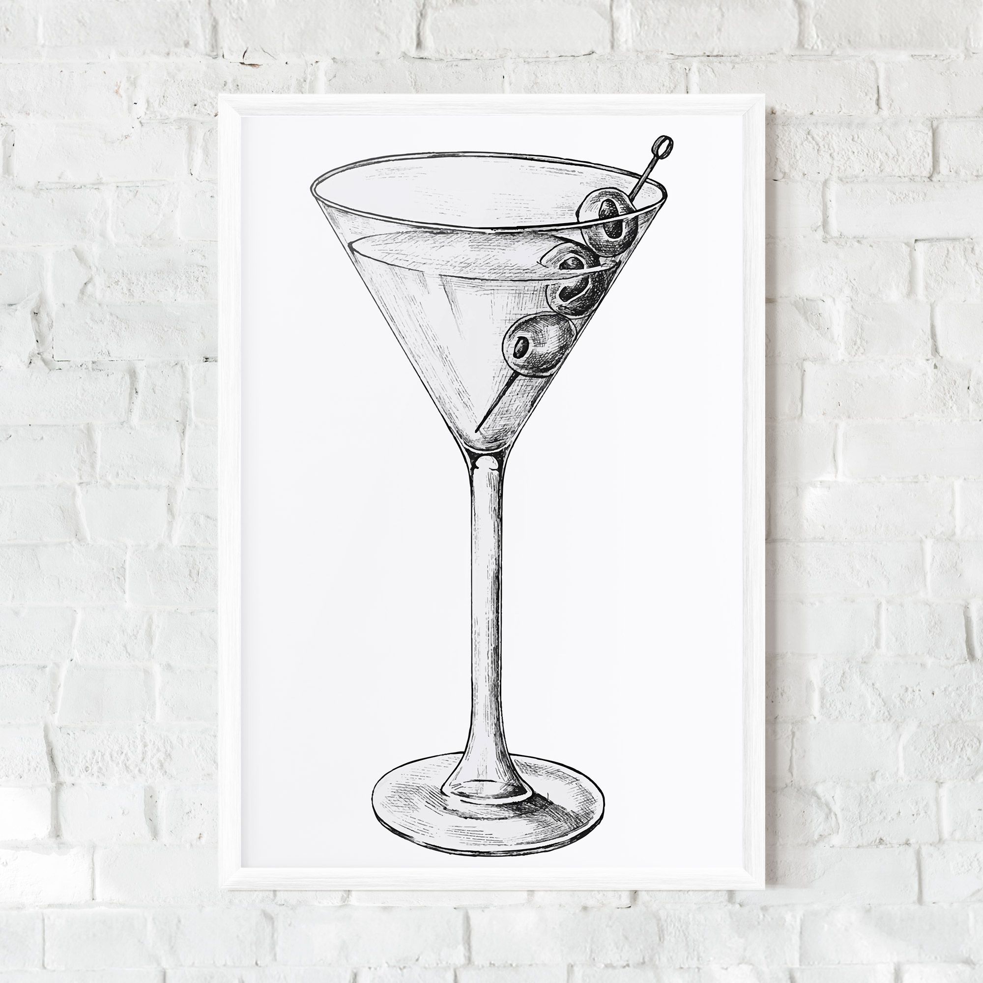 Hand Drawn Glass mockup 0