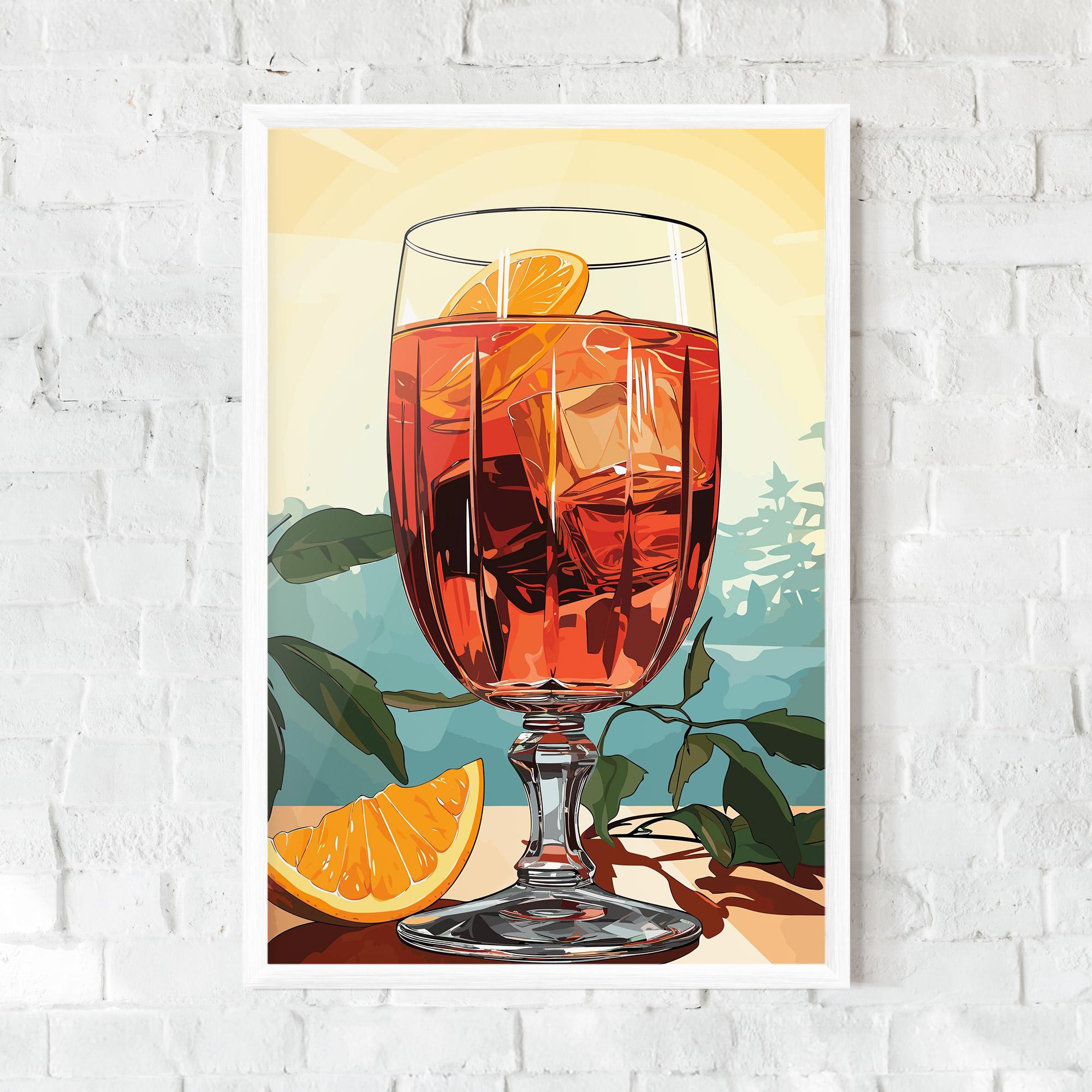Poster Înrămat Sunrise Cocktail mockup 0