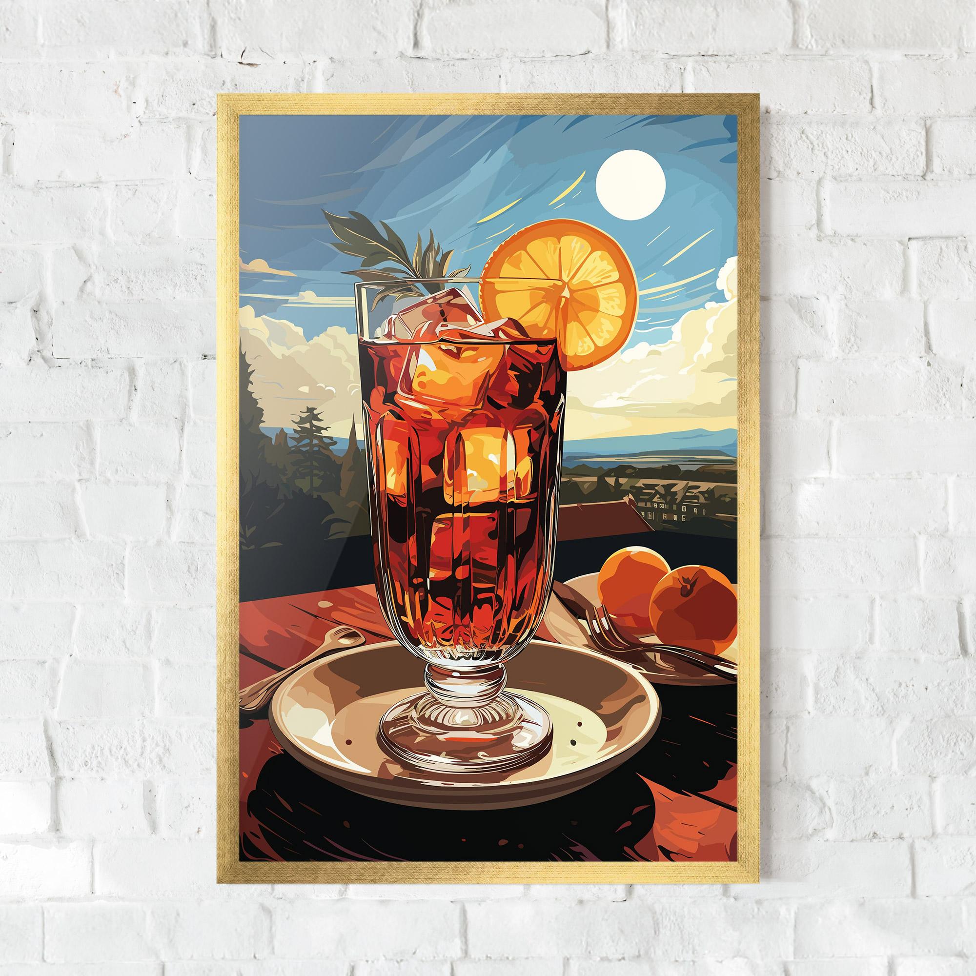 Poster Înrămat Cocktail Orange mockup 0