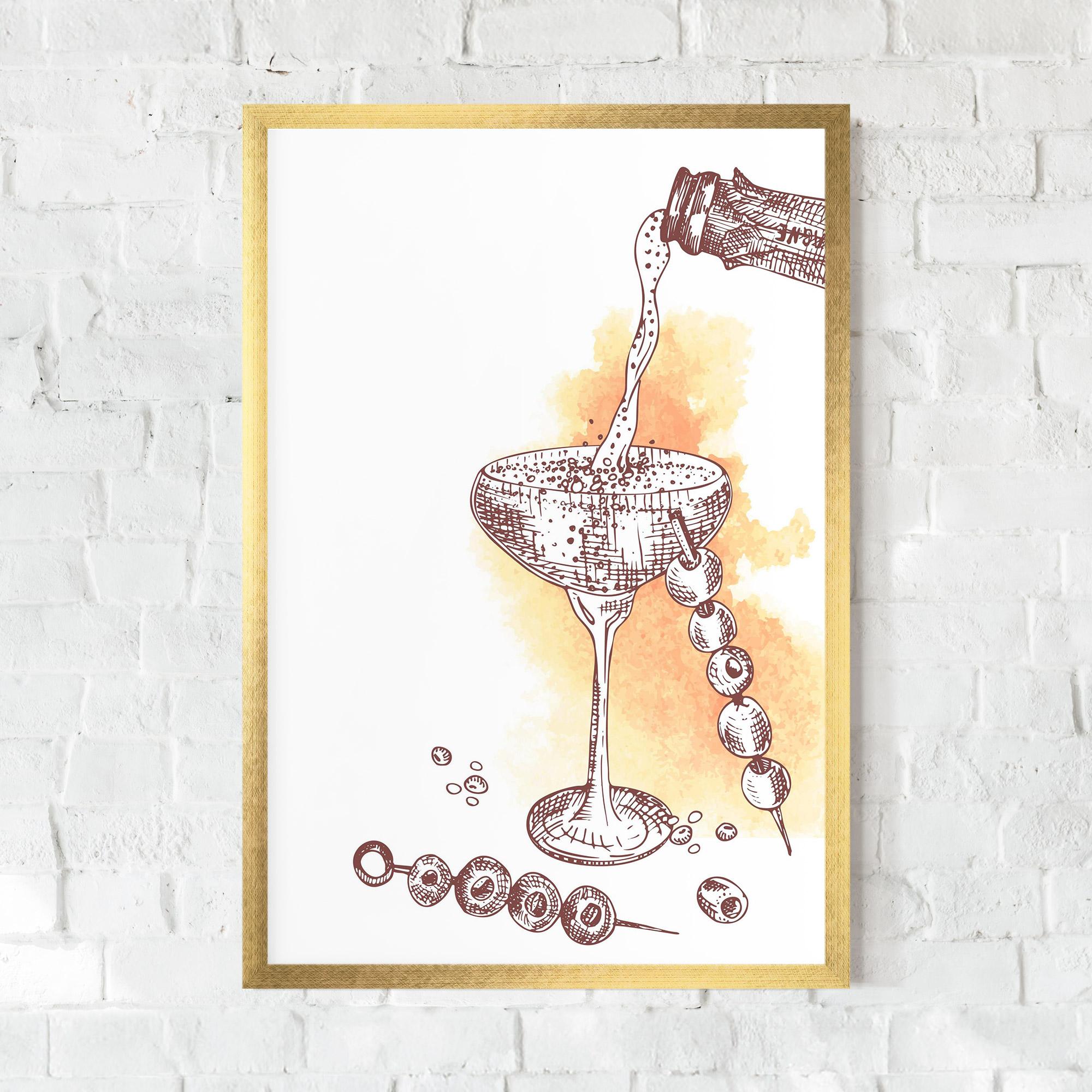 Poster Înrămat Cocktail mockup 0