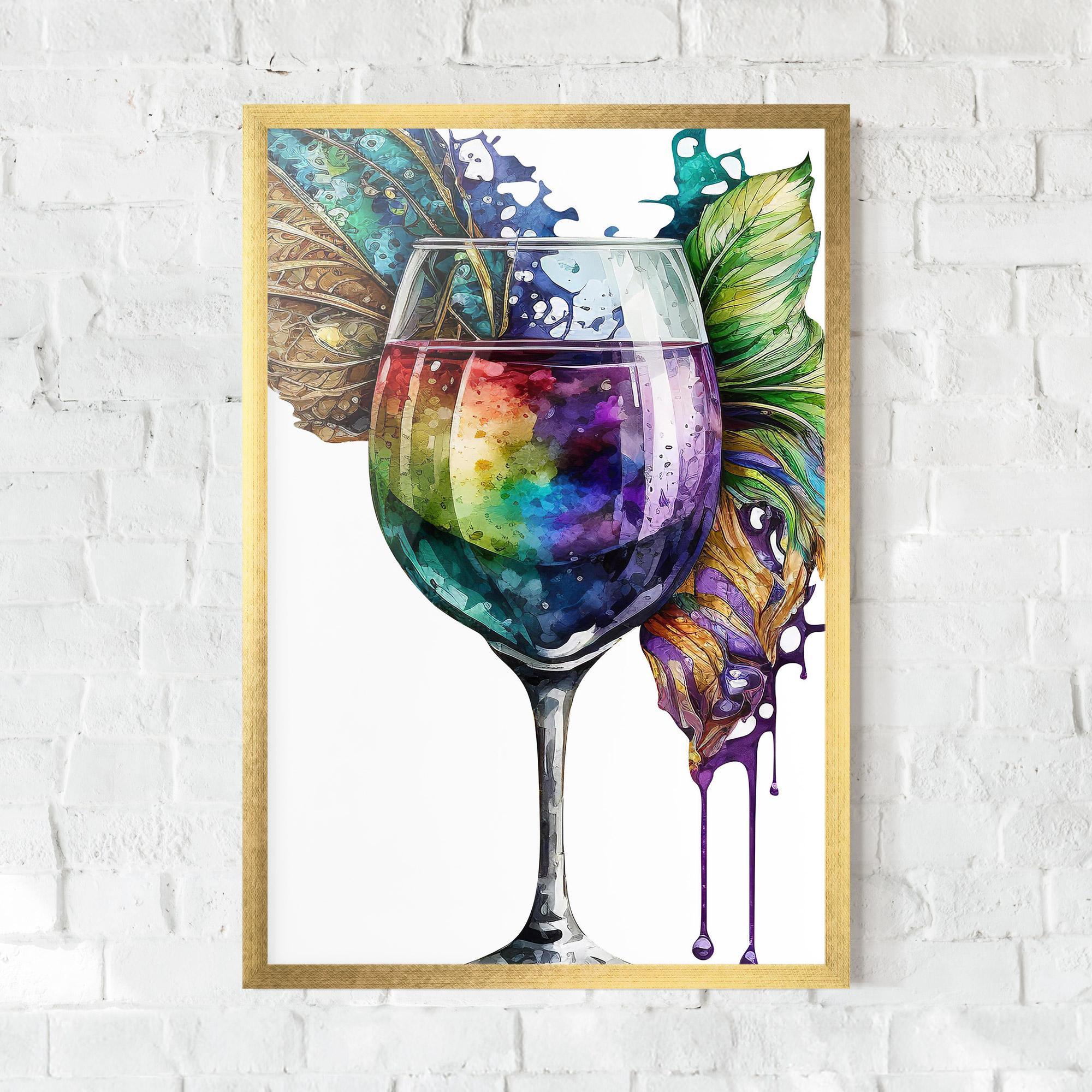 Poster Înrămat Colorful Drink mockup 0
