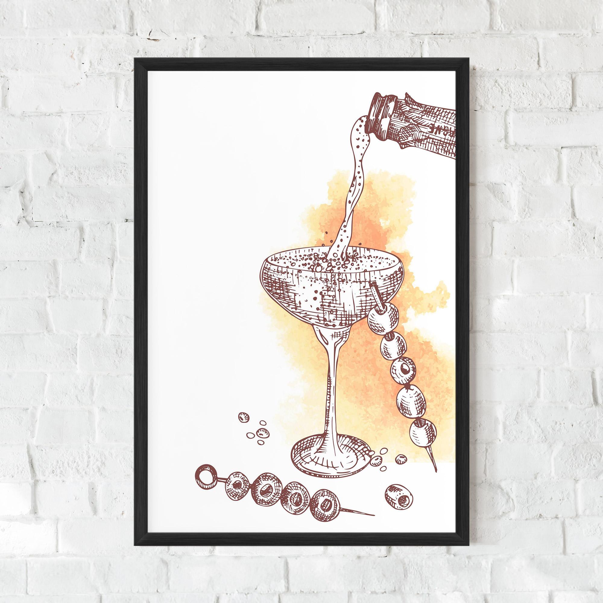 Poster Înrămat Cocktail mockup 0