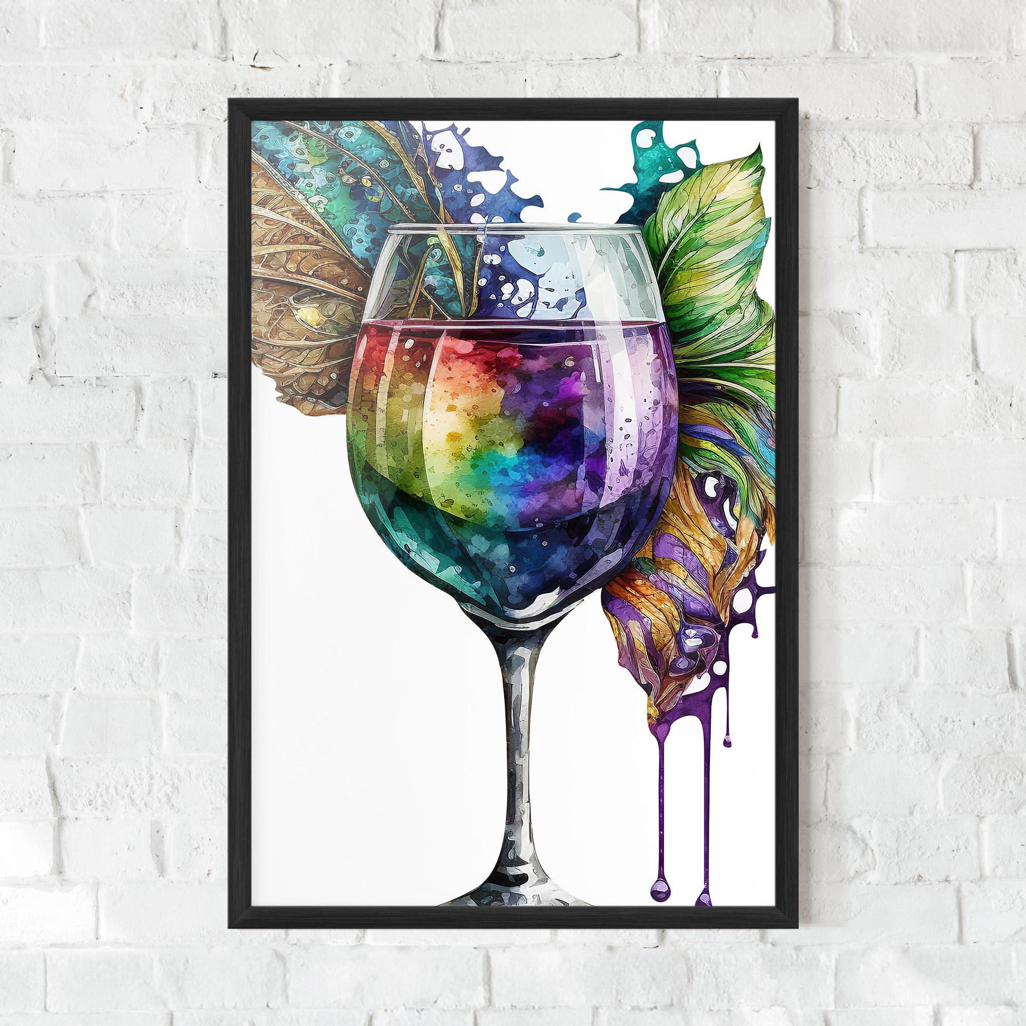 Poster Înrămat Colorful Drink mockup 0